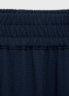 Straight-fit trousers with elastic waist — Dark Navy 6