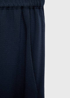 Straight-fit trousers with elastic waist — Dark Navy 7