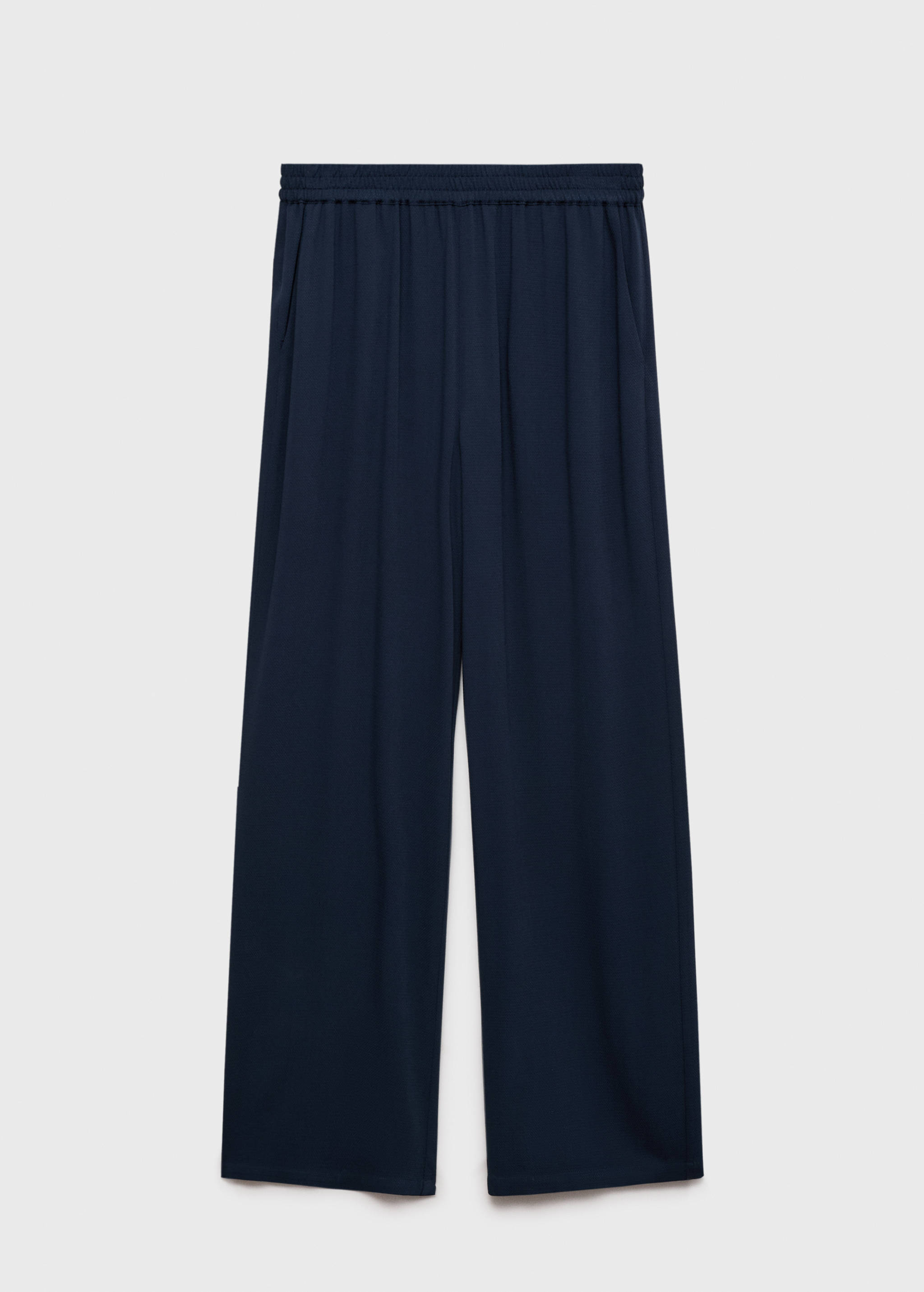 Straight-fit pants with elastic waist - Article without model