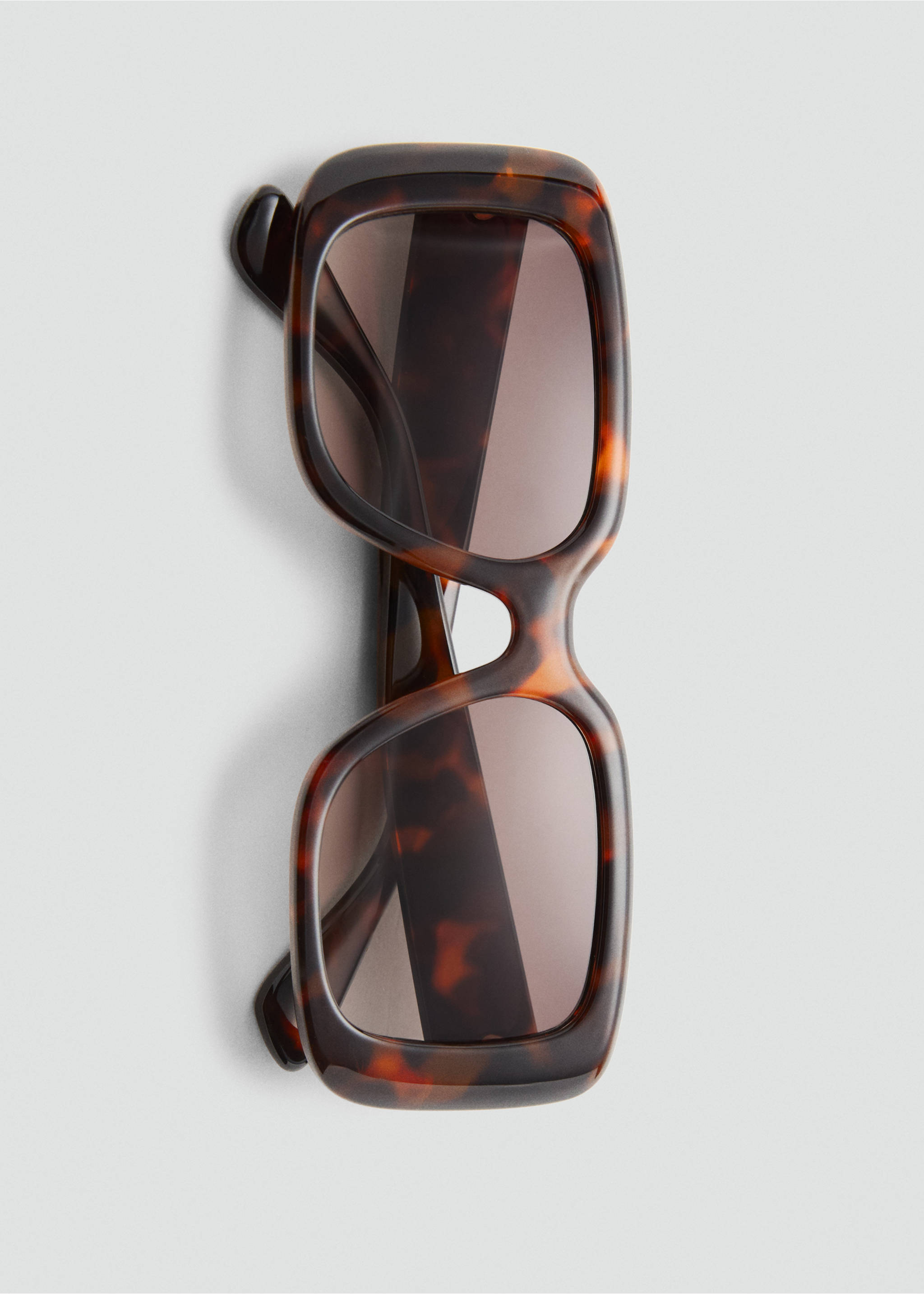 Gafas de sol montura cuadrada - Detalle del artículo 2, Chocolate. Ref: 17012545-00.