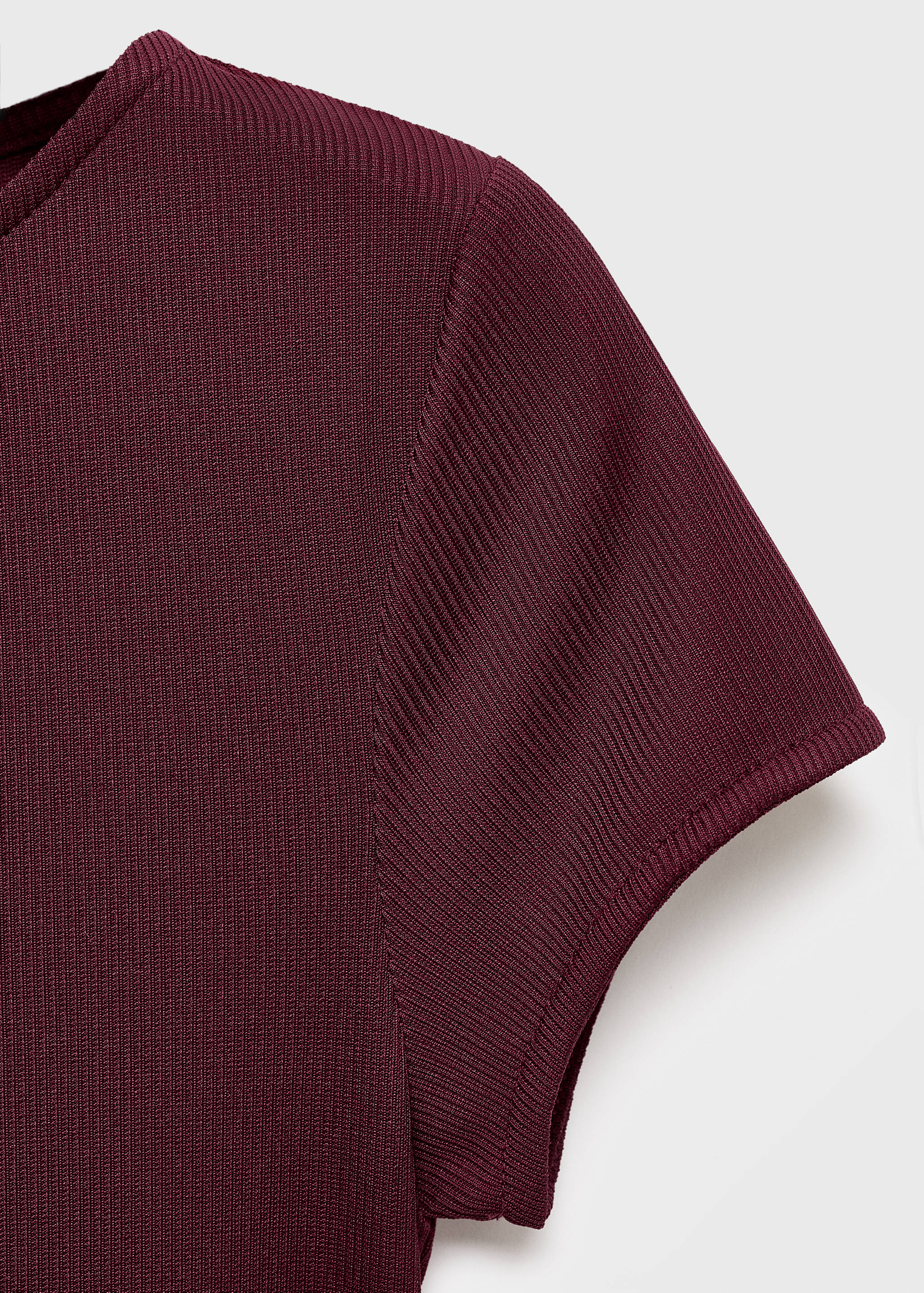 Vestido plissado combinado - Pormenor do artigo 0