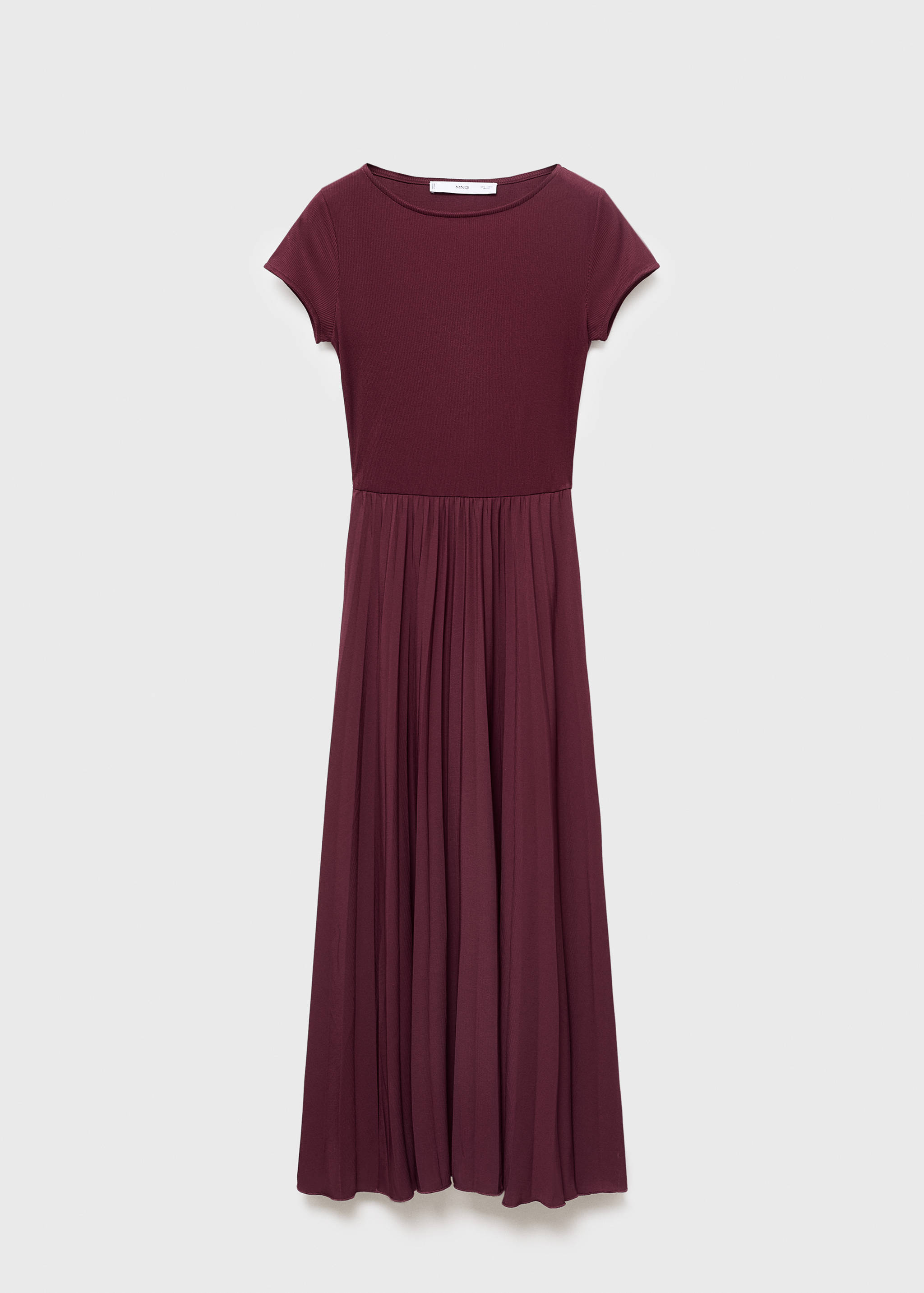 Combined pleated dress - Article without model