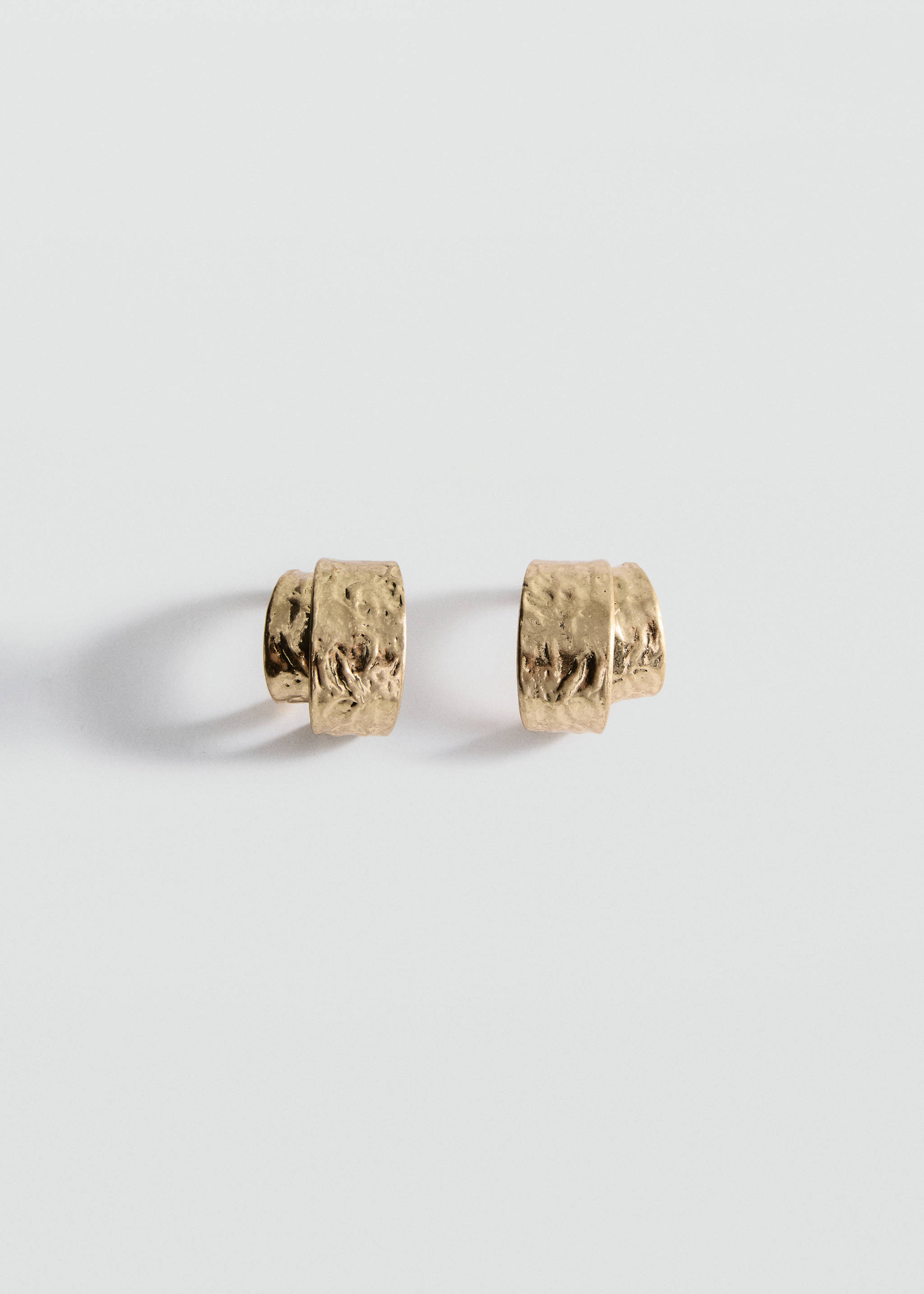 Pendientes doble aro textura - Artículo sin modelo