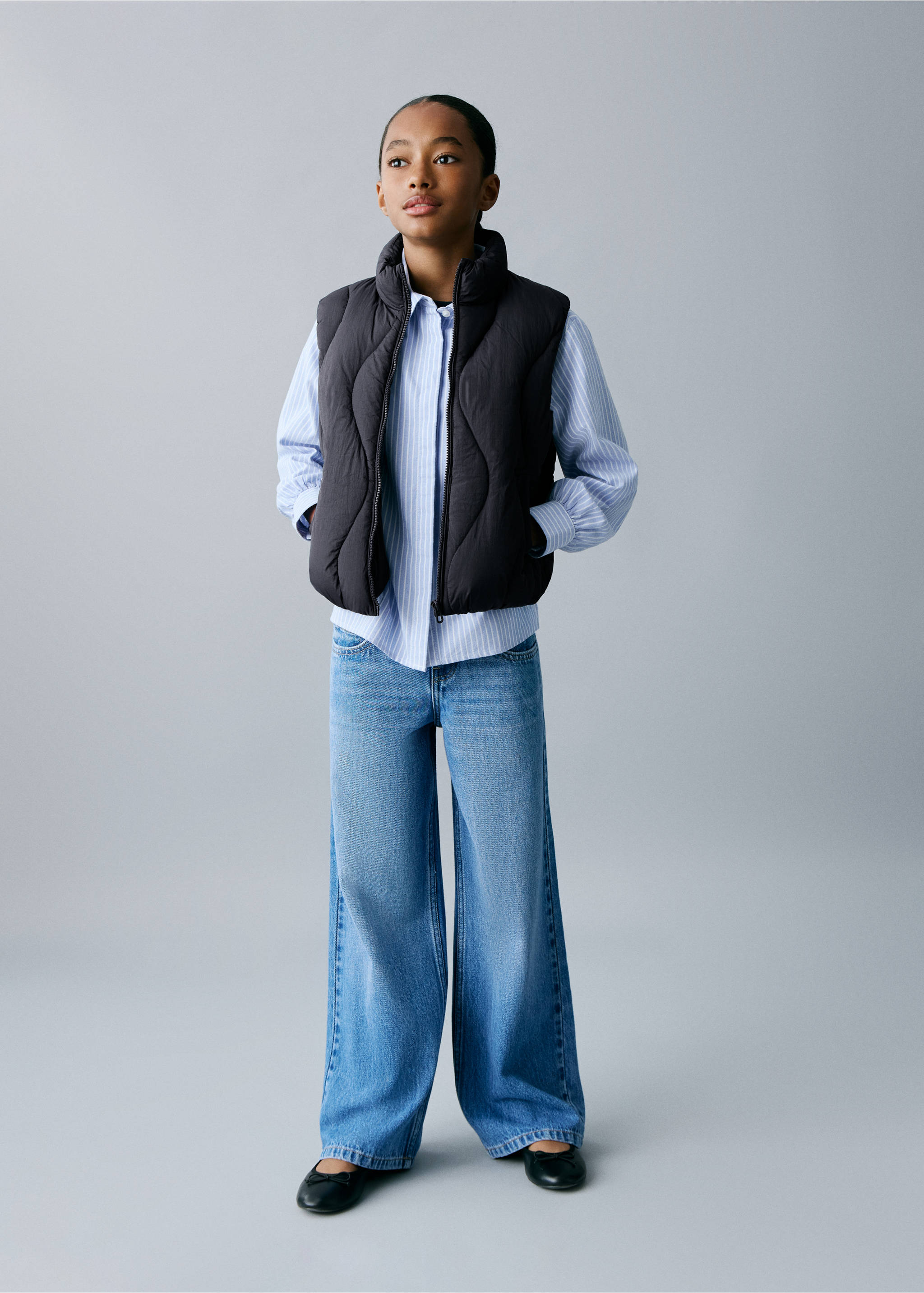 Quilted gilet - General plane, Dark Navy. Ref: 17012897-00.