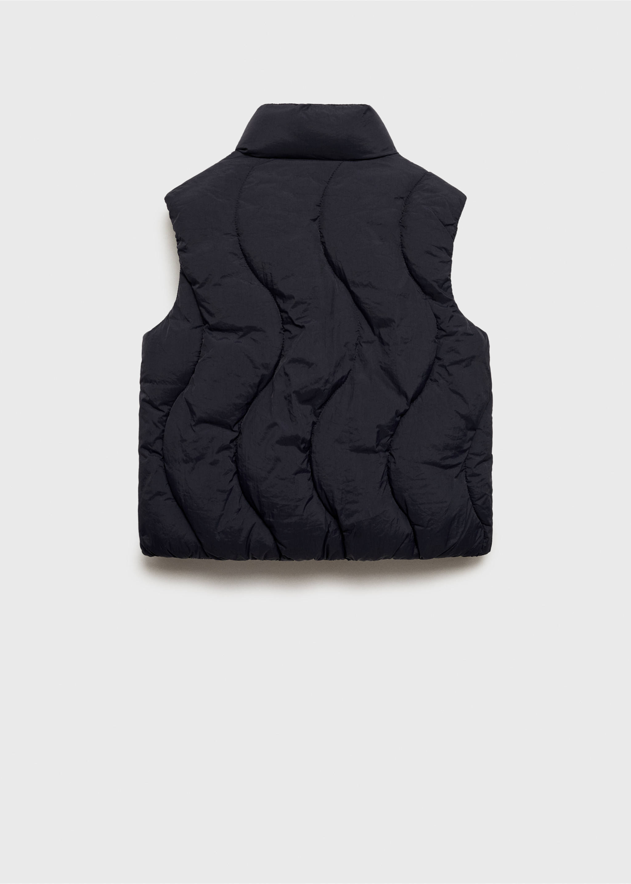 Quilted gilet - Reverse of the article, Dark Navy. Ref: 17012897-00.