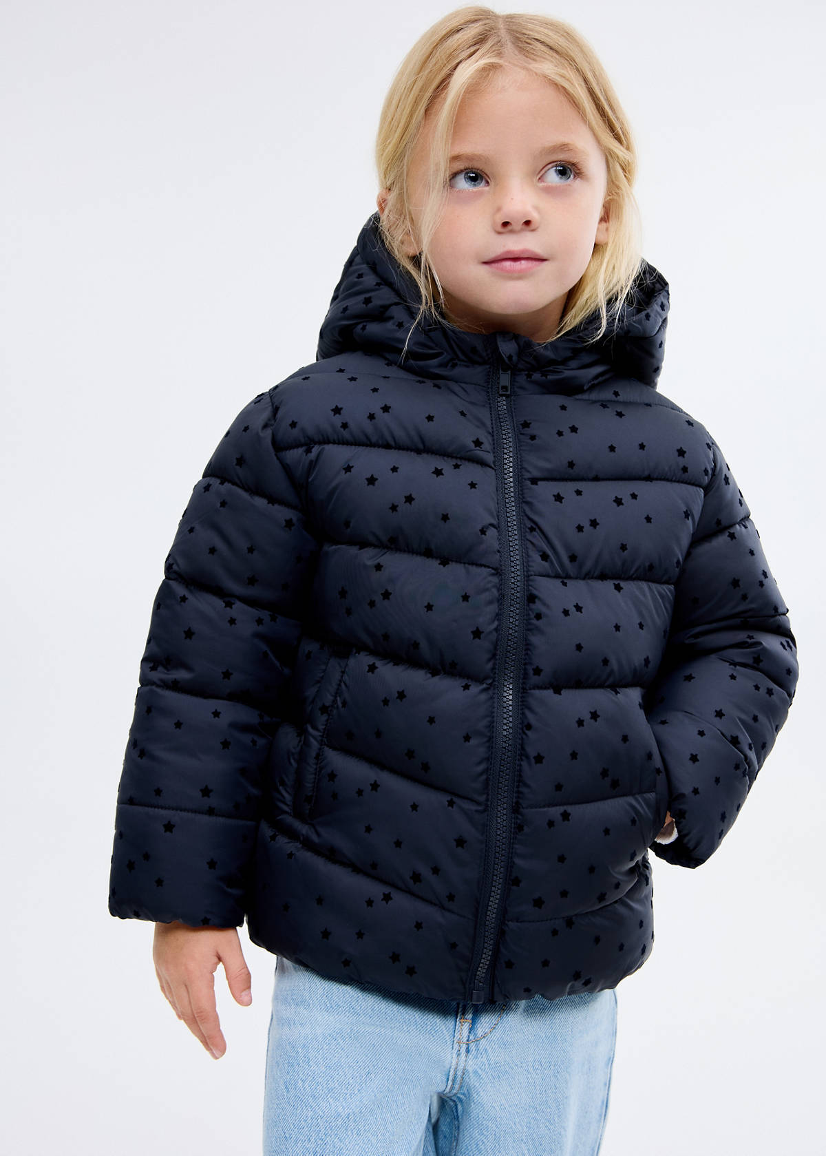 Stars puffer jacket — Navy