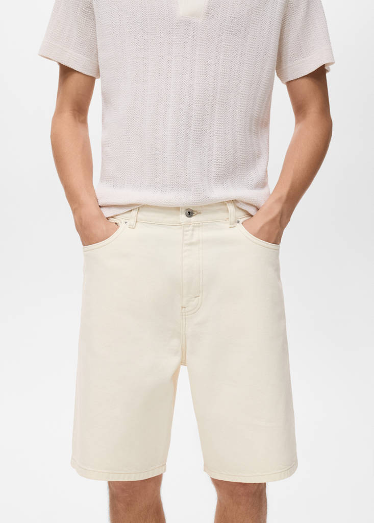 Denim relaxed-fit bermuda shorts - thumbnail 5