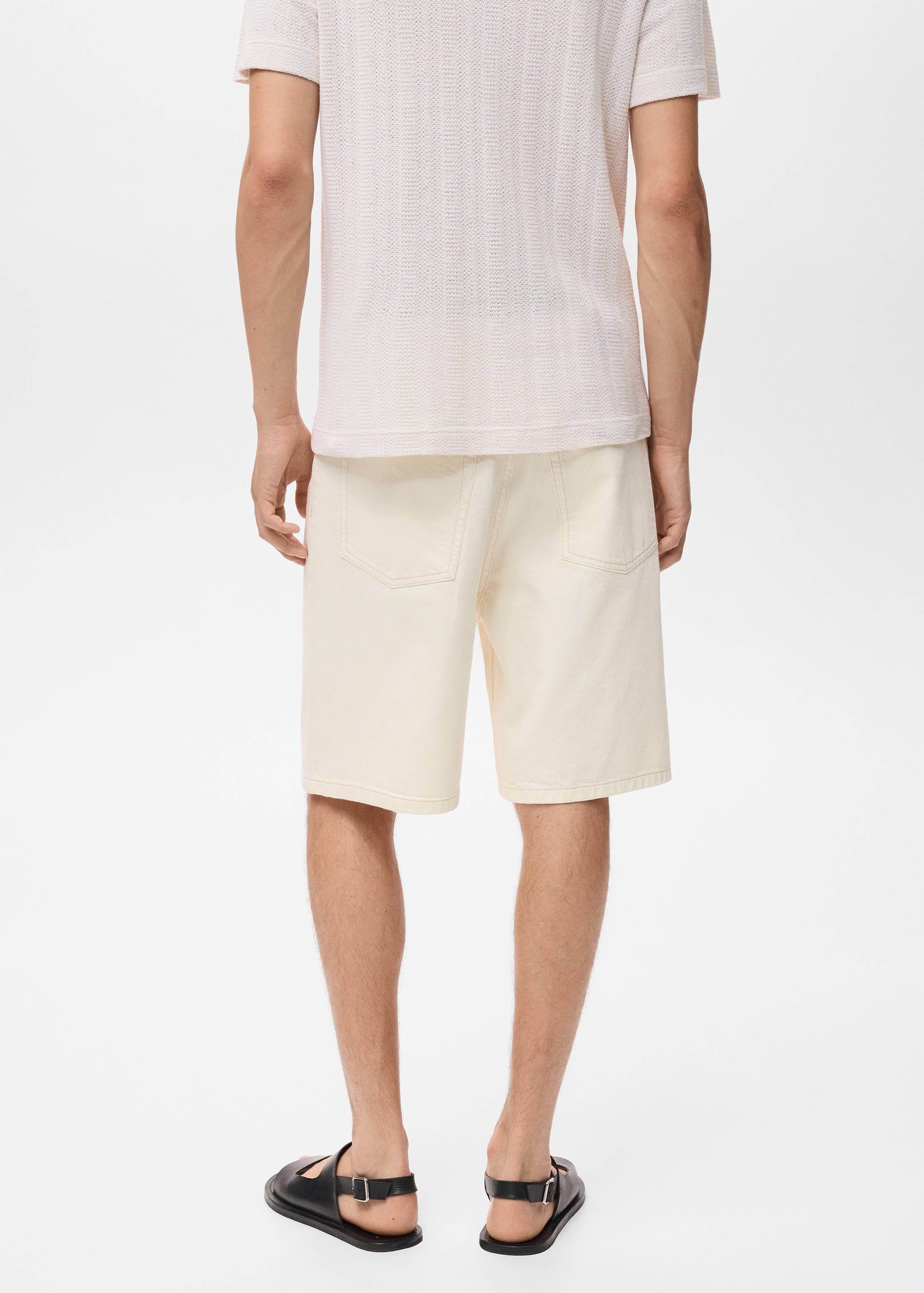 Bermudas vaqueras relaxed fit - Reverso del artículo