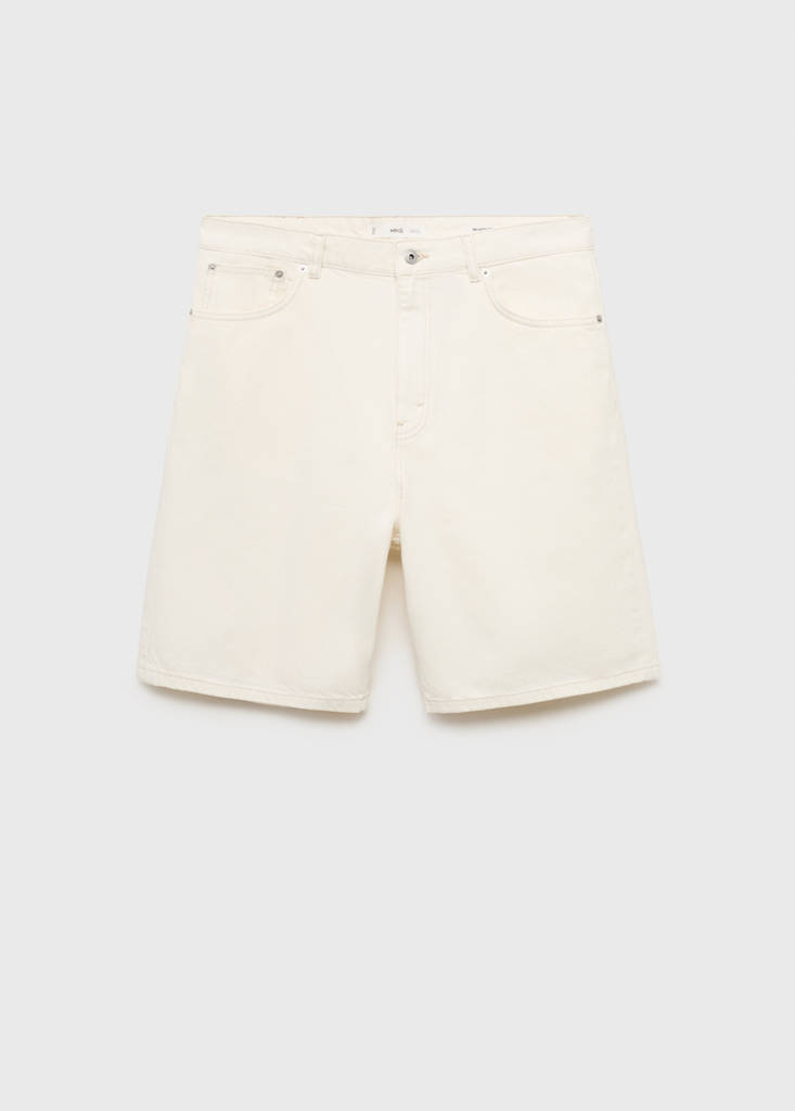 Denim relaxed-fit bermuda shorts - thumbnail 4