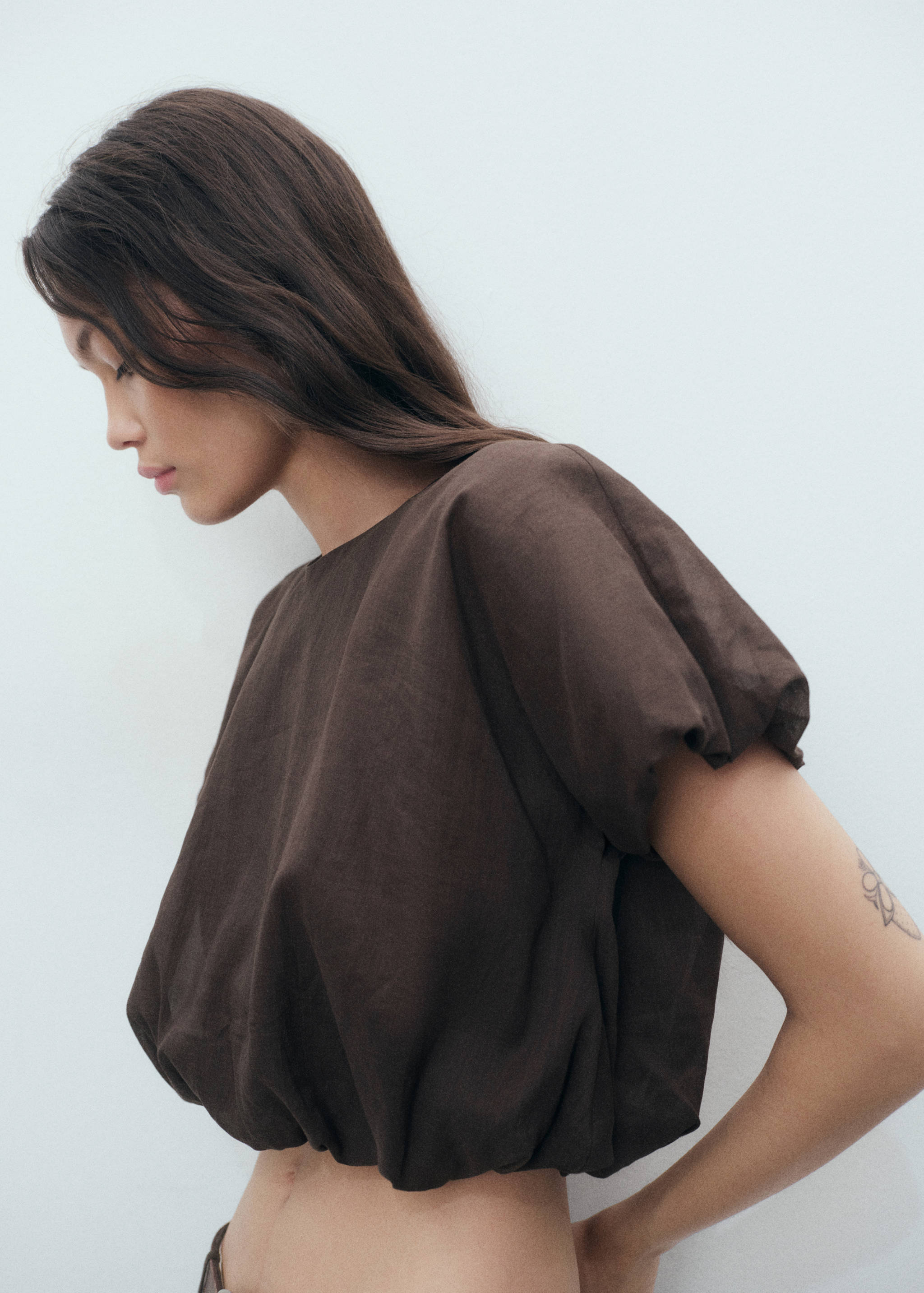 Chemisier en ramie court bouffant - Détail de l'article 6