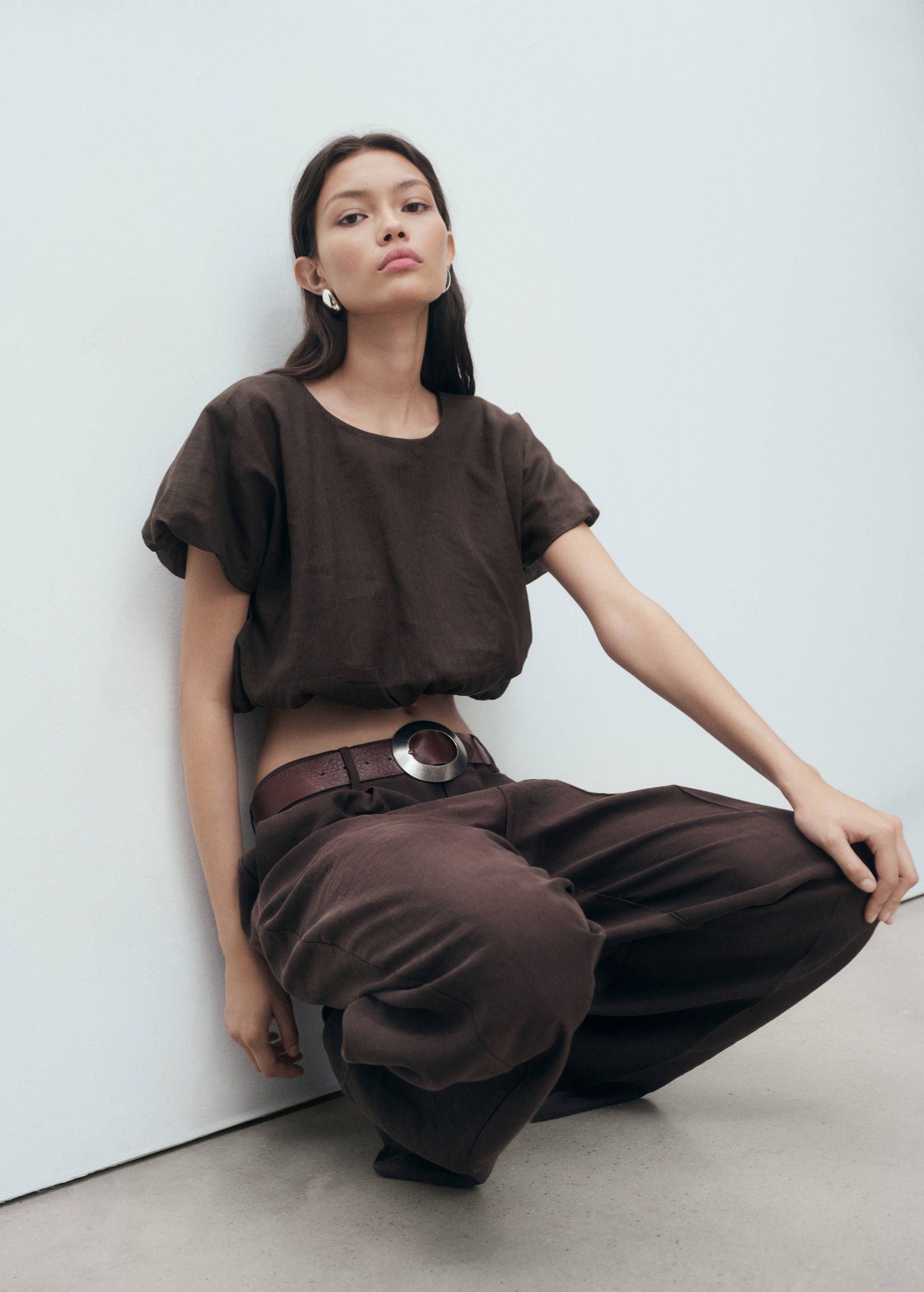 Chemisier en ramie court bouffant - Détail de l'article 2