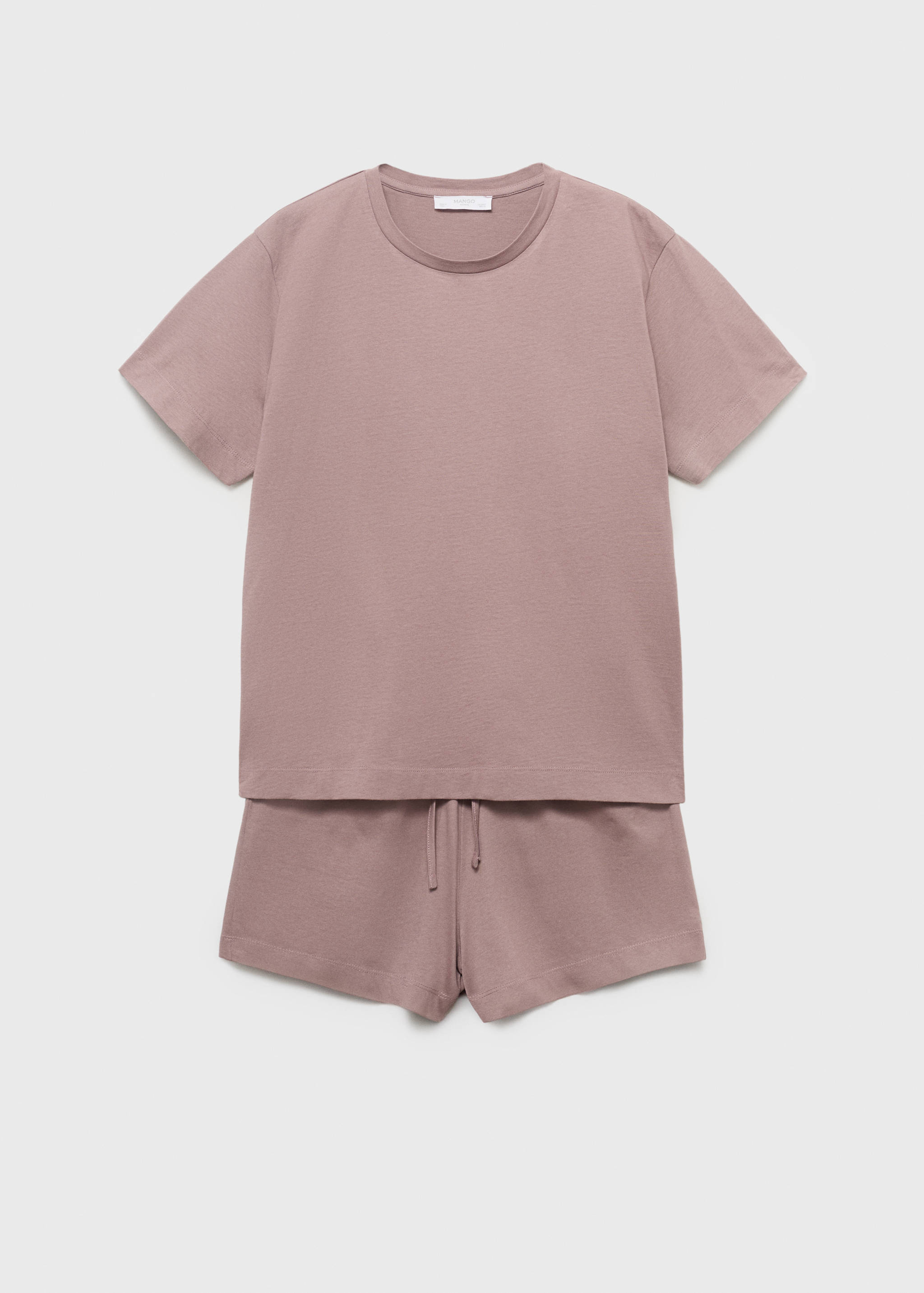 Cotton two-piece short-sleeved pyjamas - Article without model