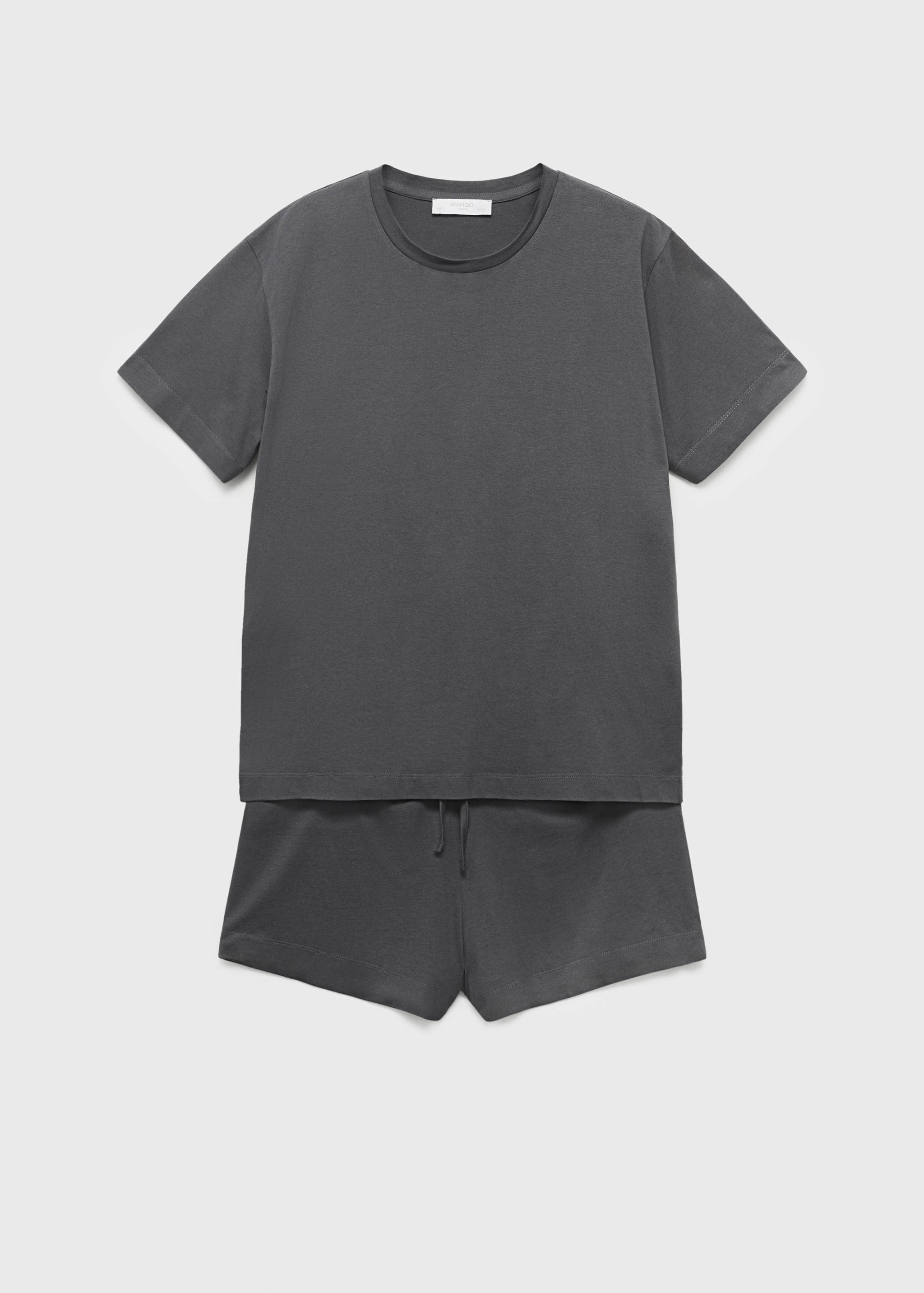 Cotton two-piece short-sleeved pyjamas - Article without model