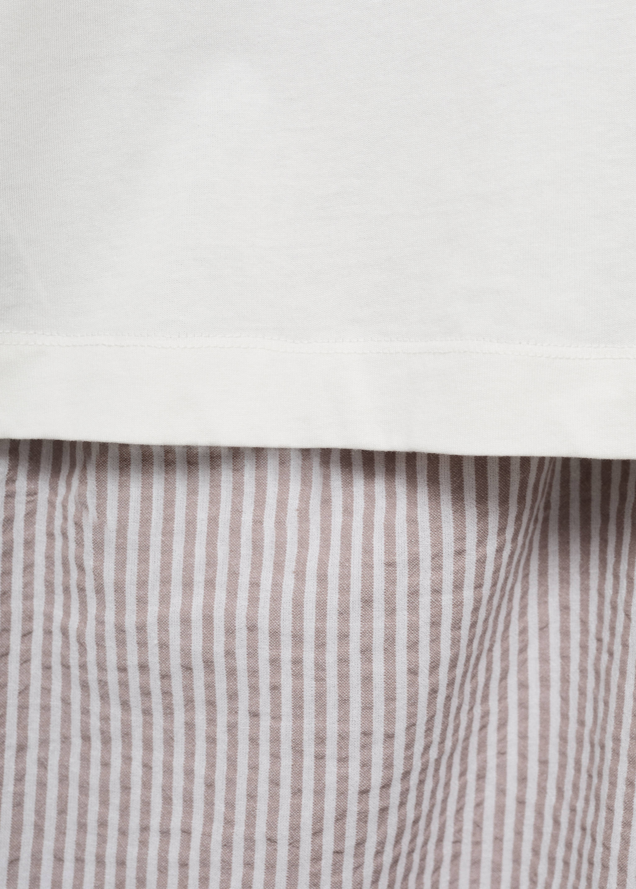 Pyjama deux pièces rayures seersucker - Détail de l'article 8