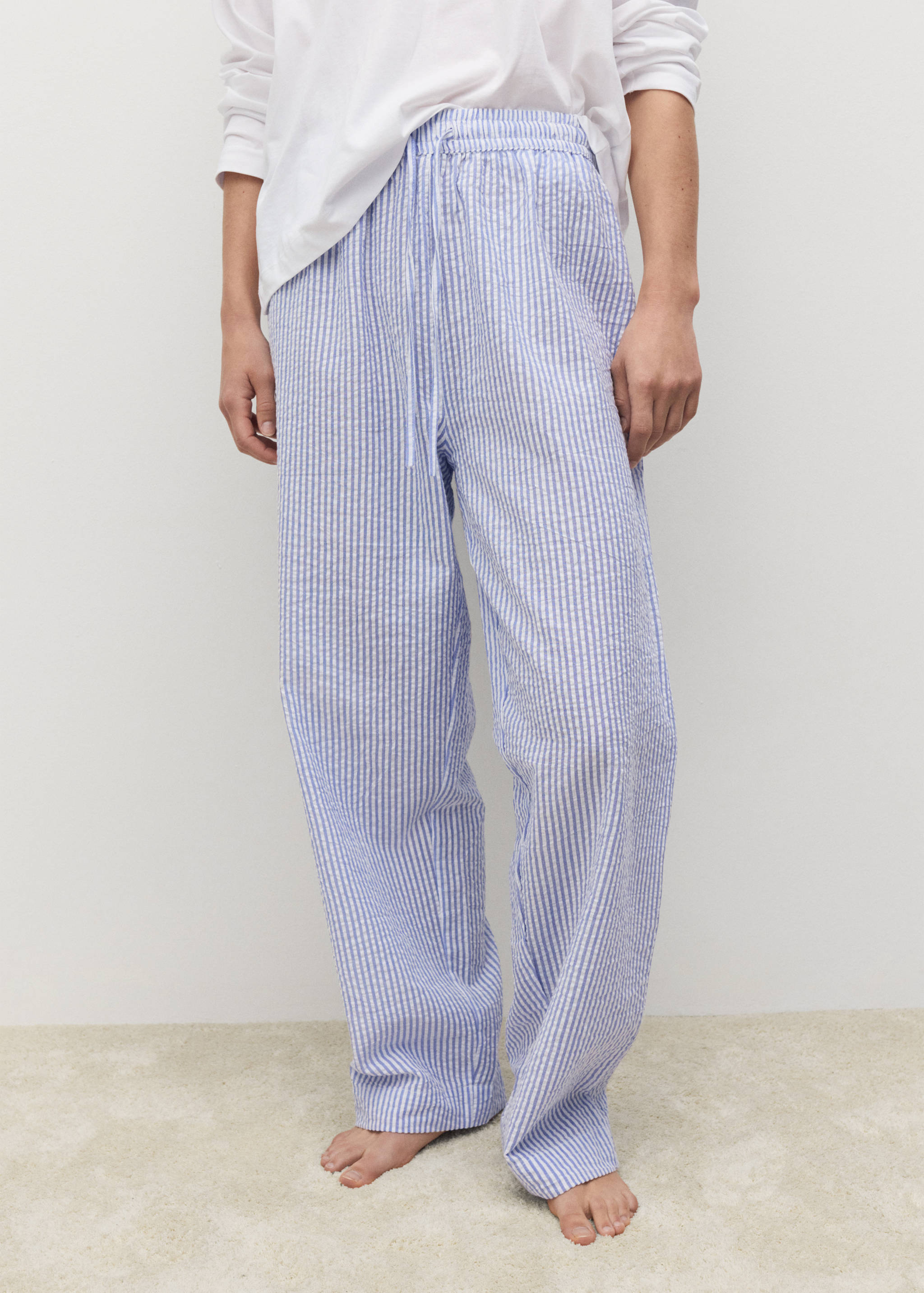 Pyjama deux pièces rayures seersucker - Détail de l'article 2