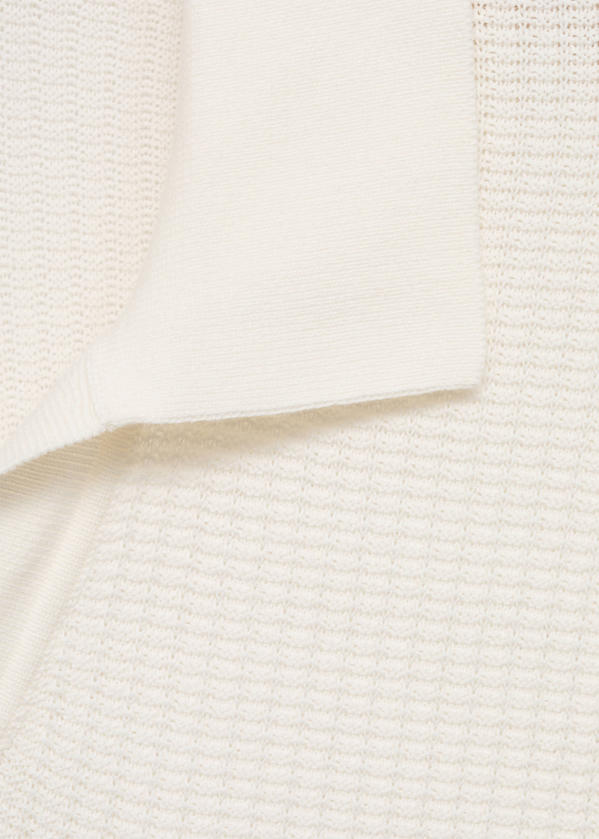 Structured cotton knitted polo shirt - Details of the article 8
