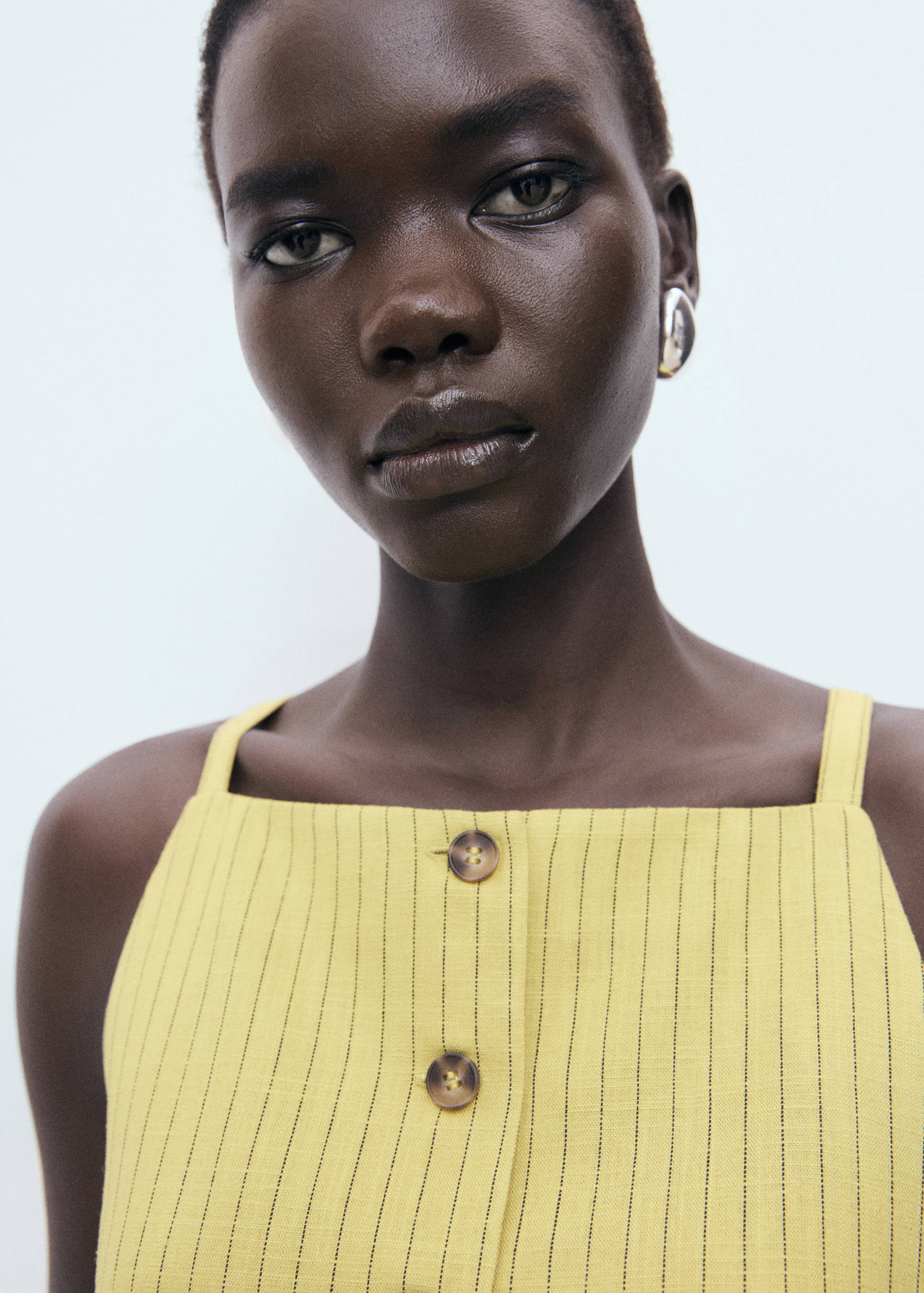 Buttons striped top - Details of the article 1