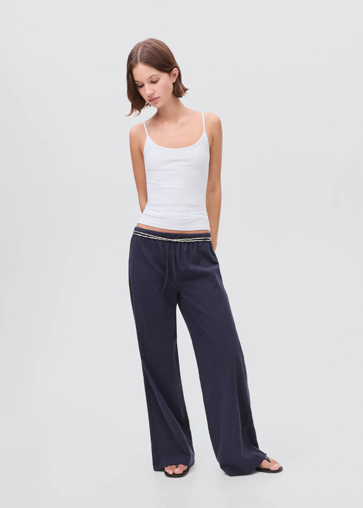 Plain strapless top — Off White