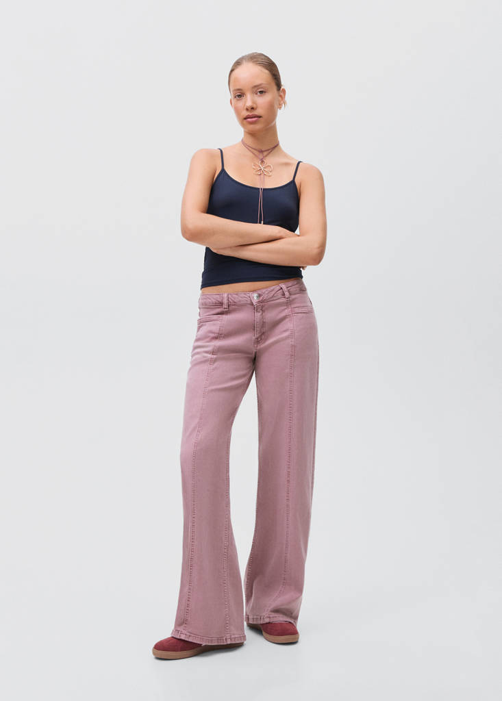 Plain strapless top — Navy