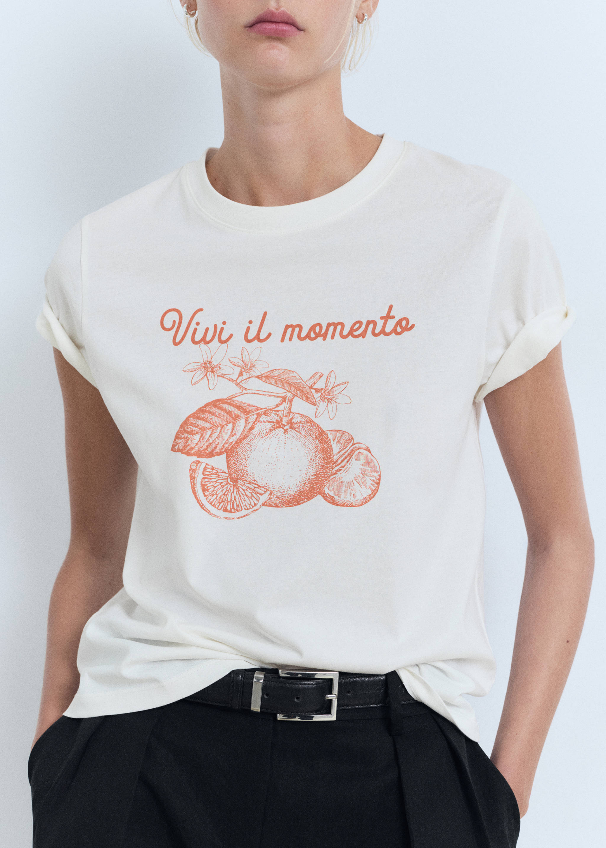 Bedrucktes Baumwoll-T-Shirt - Detail des Artikels 6