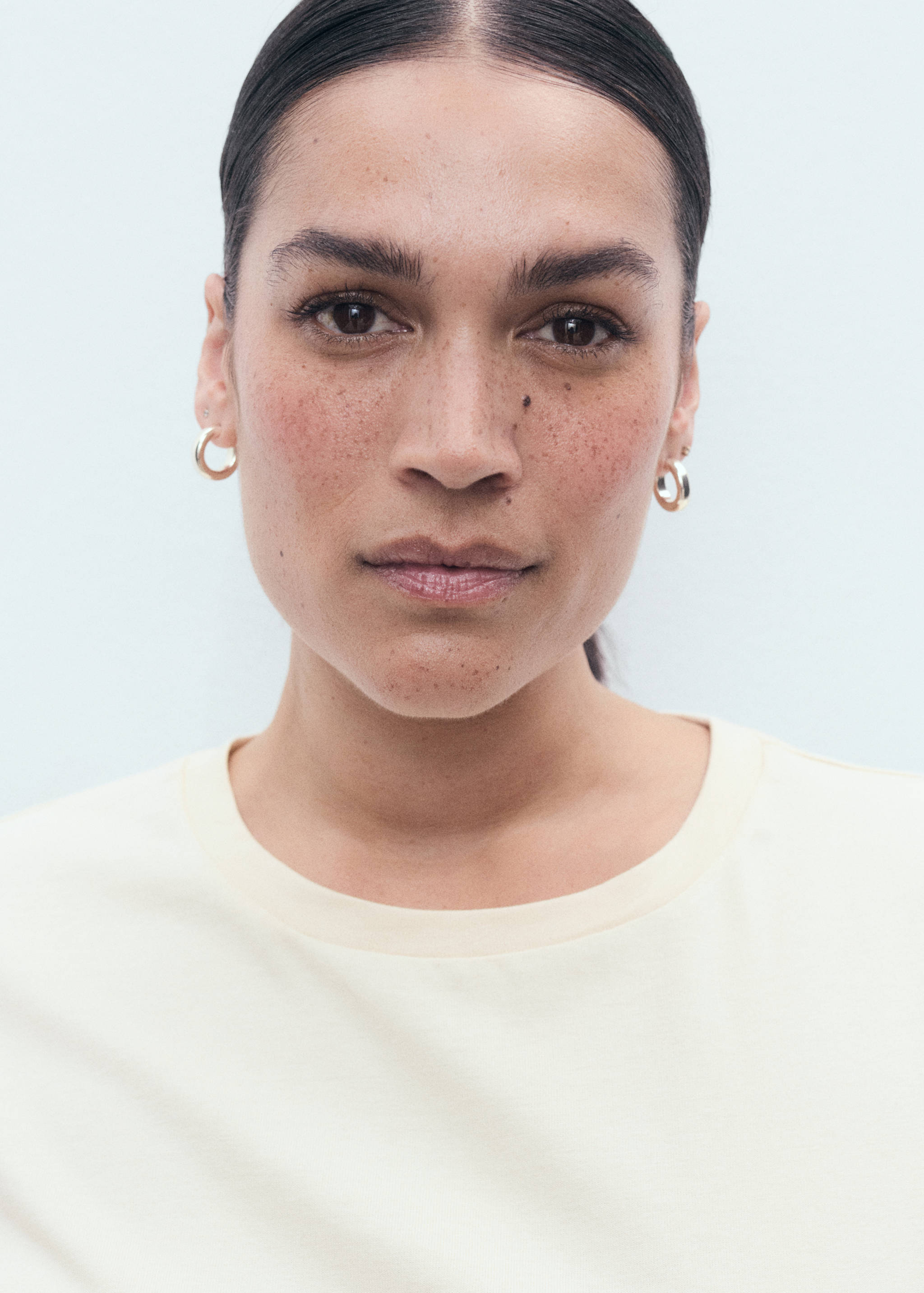 T-shirt coton broderie à fleur - Détail de l'article 4