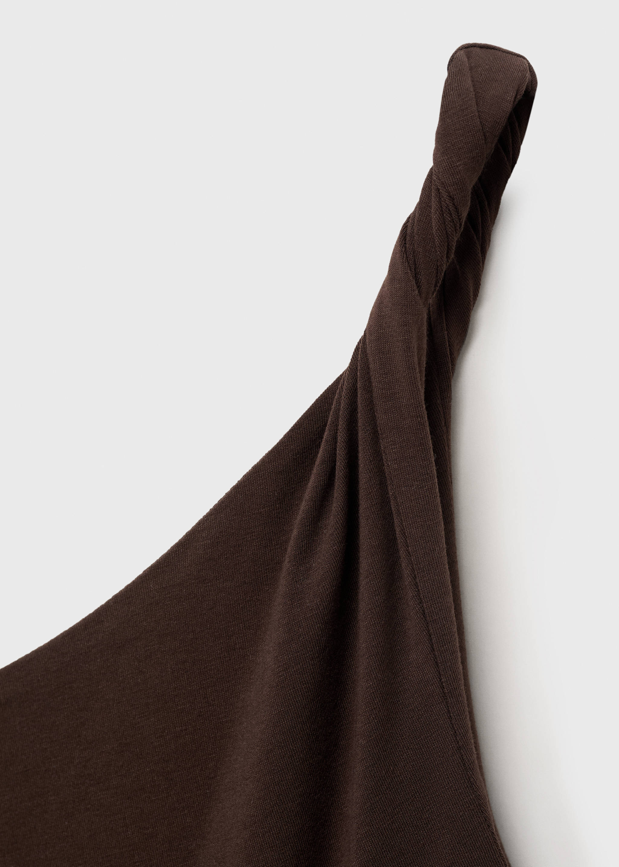Asymmetrical dress with gathered strap - Details of the article 8