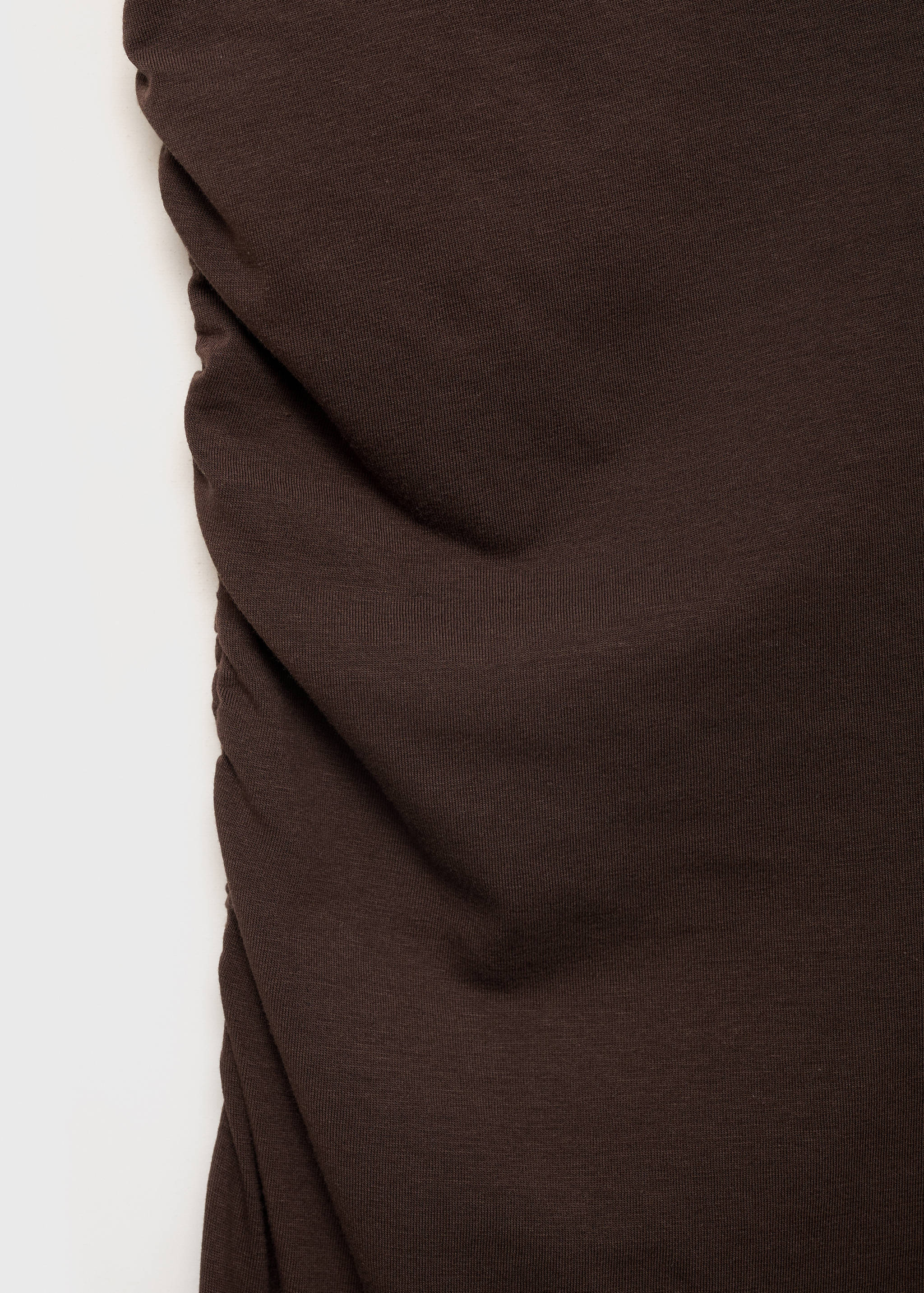 Asymmetrical dress with gathered strap - Details of the article 0