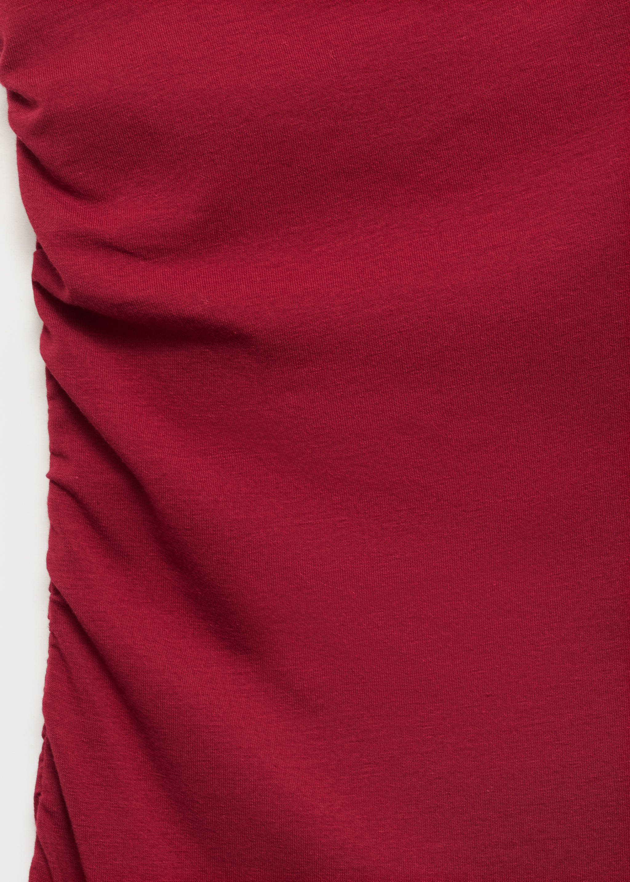 Asymmetrical dress with gathered strap - Details of the article 0