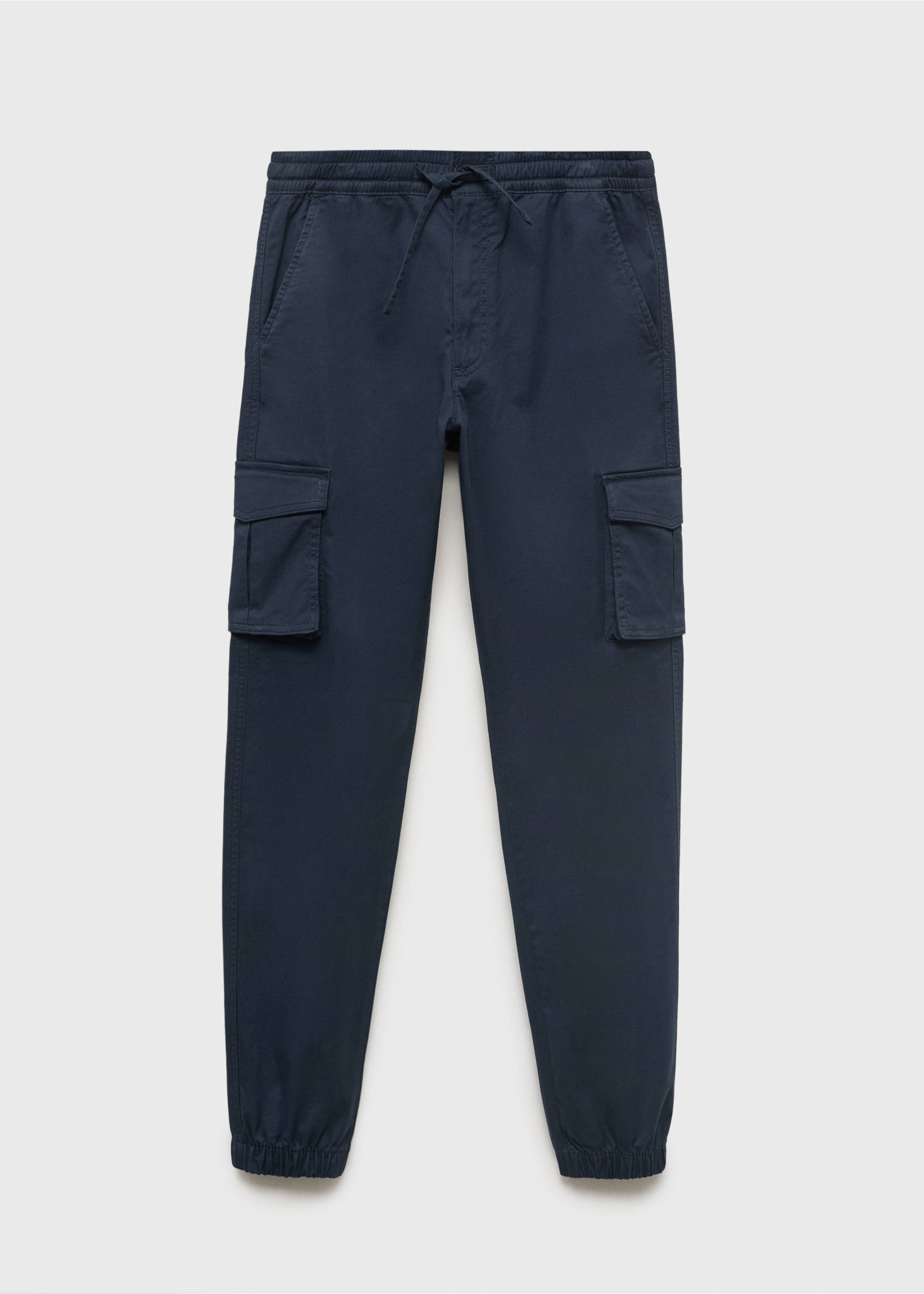 Jogger cargo cordon - Article sans modèle, Bleu marine. Ref: 17012914-00.
