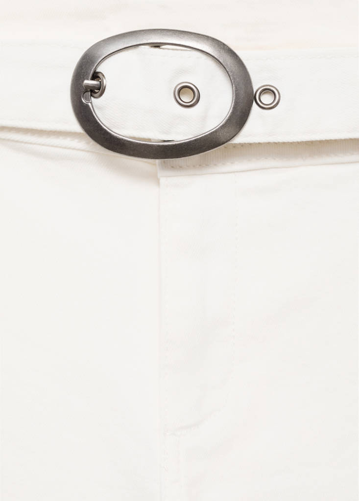 Wide leg jeans with buckle — Off White