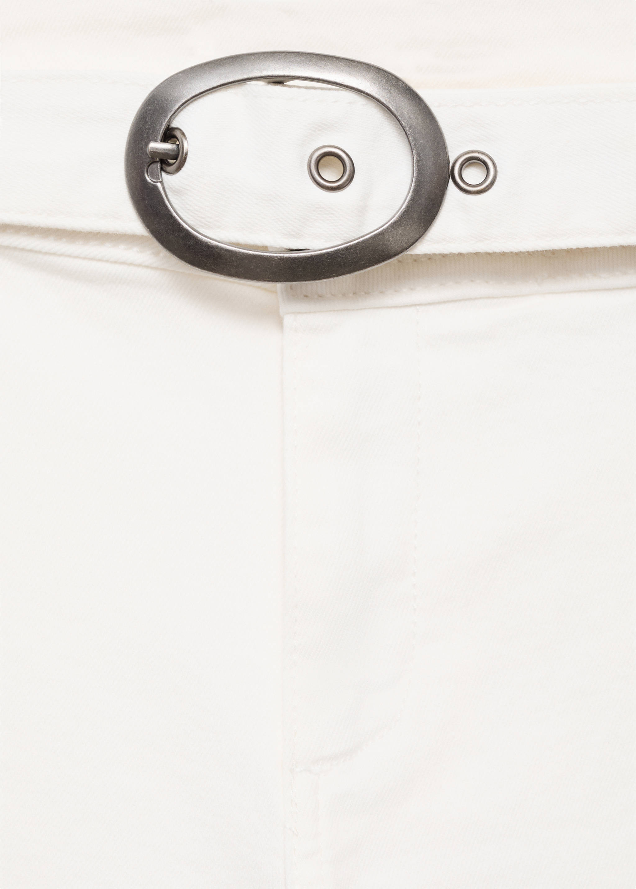 Wide leg jeans with buckle - Details of the article 8