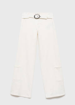 Wide leg jeans with buckle — Off White 4