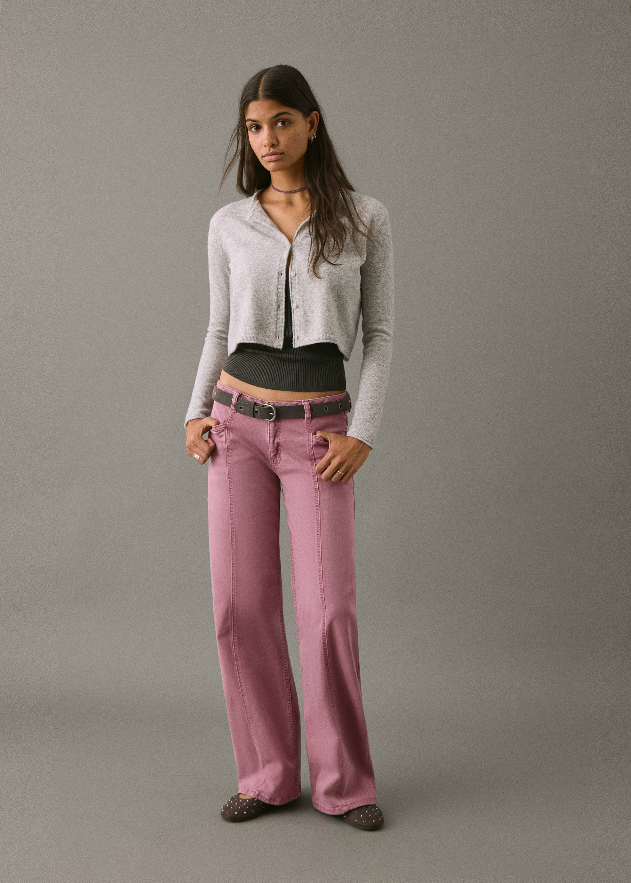 Gerade Jeans mit Sternen - Allgemeine Ansicht