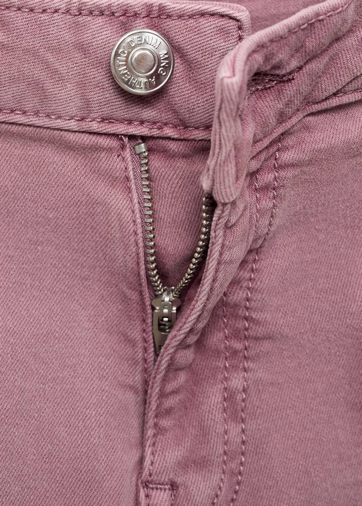 Straight jeans with stars — Pastel Pink