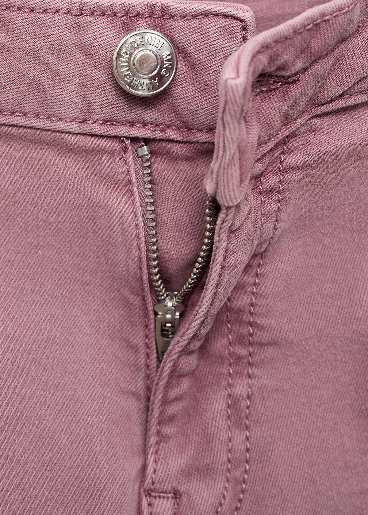 Straight jeans with stars — Pastel Pink
