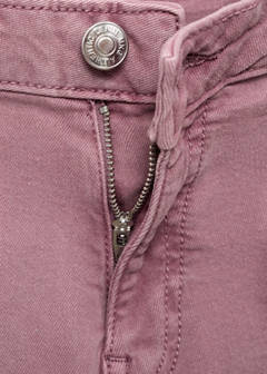 Straight jeans with stars — Pastel Pink 7