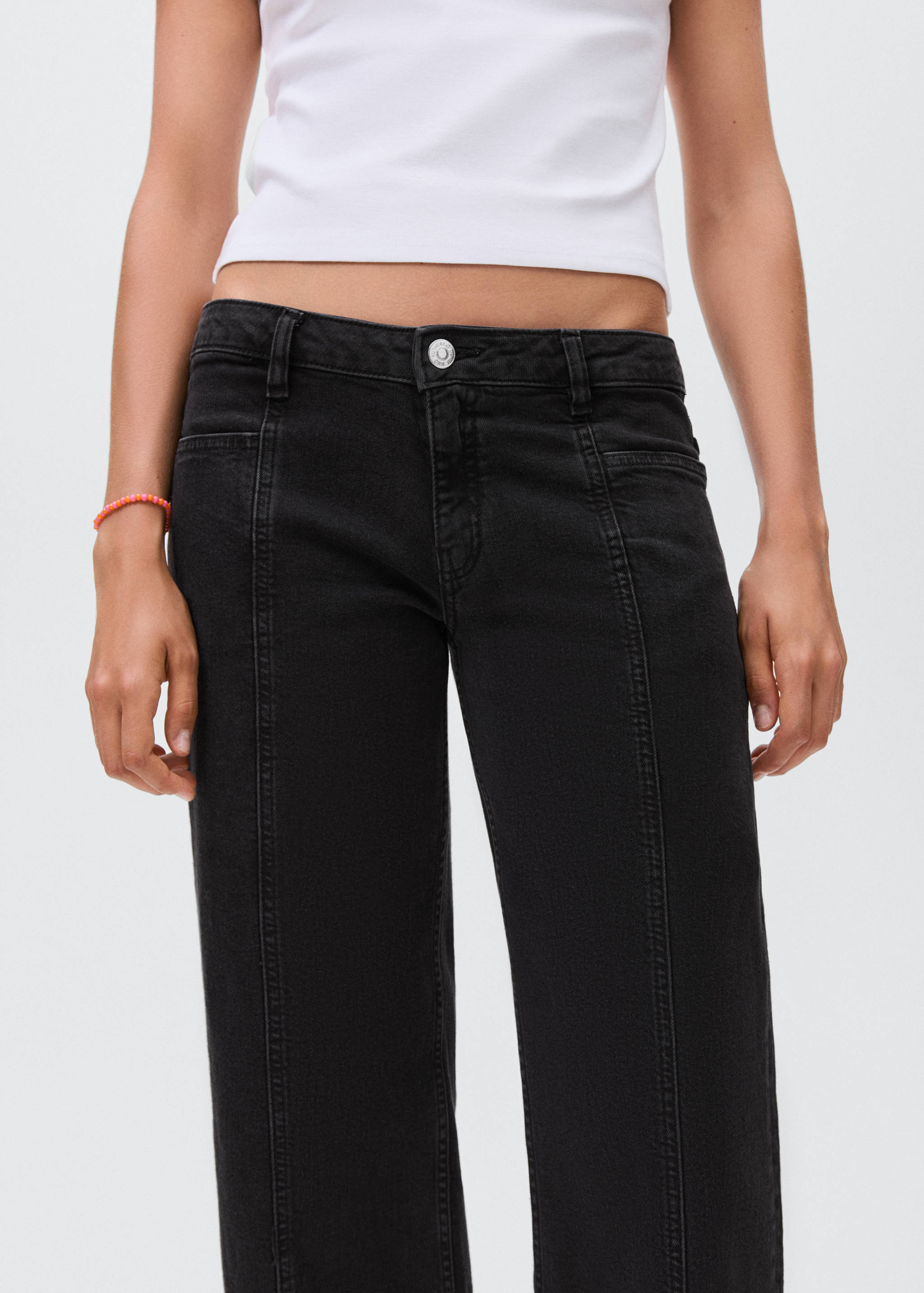 Straight jeans with stars - Details of the article 1