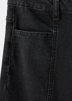 Straight jeans with stars — Black denim 8