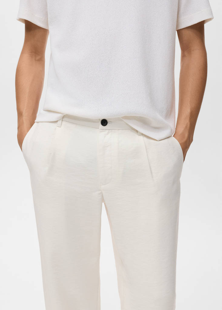 Straight-fit pleated trousers — Off White