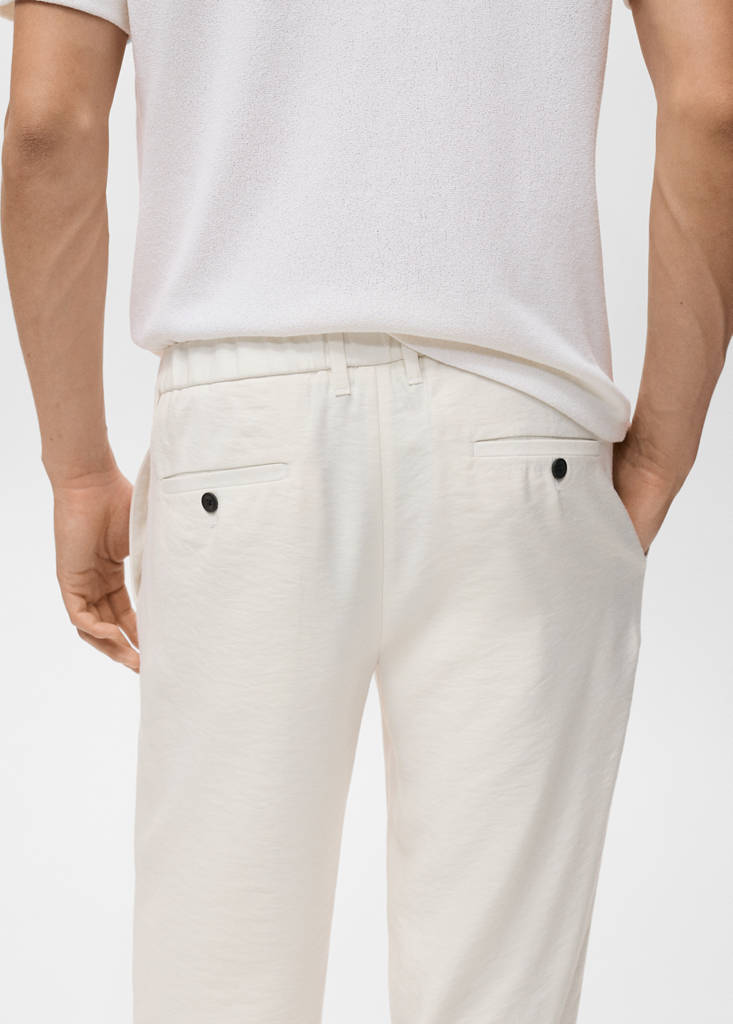 Straight-fit pleated trousers — Off White