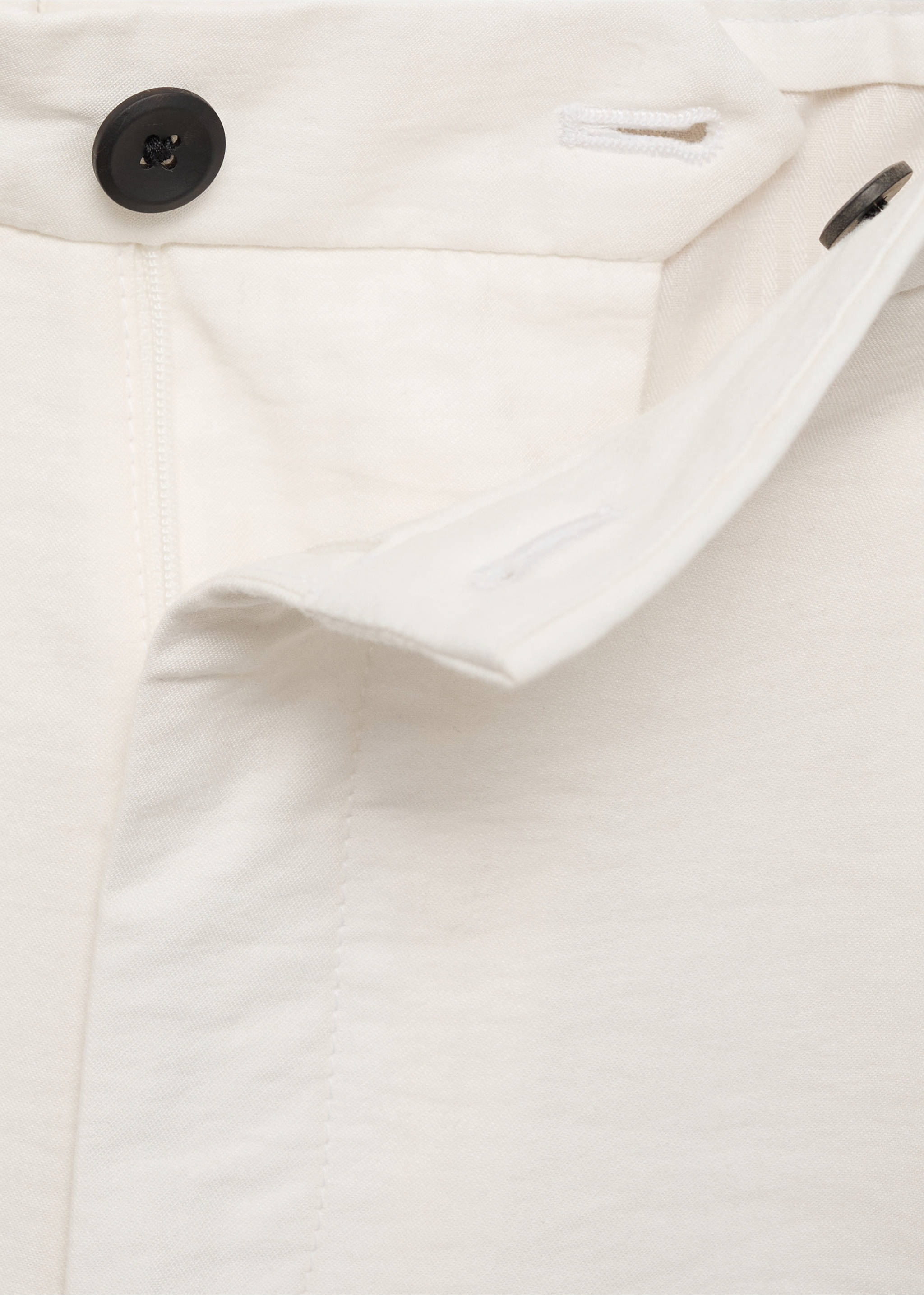 Pantalón recto pinzas - Detalle del artículo 8, Blanco roto. Ref: 17012920-00.