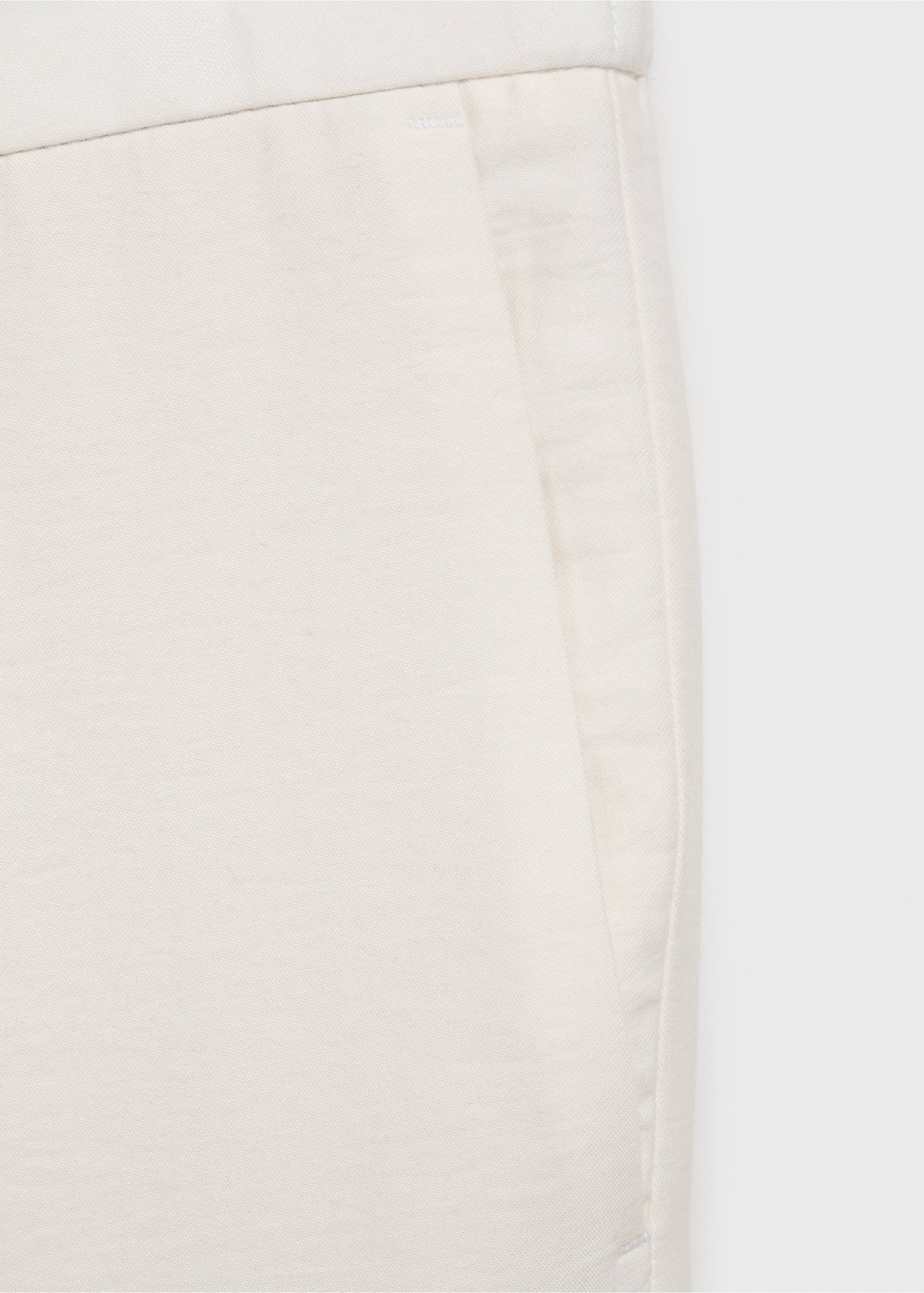 Pantalón recto pinzas - Detalle del artículo 0, Blanco roto. Ref: 17012920-00.