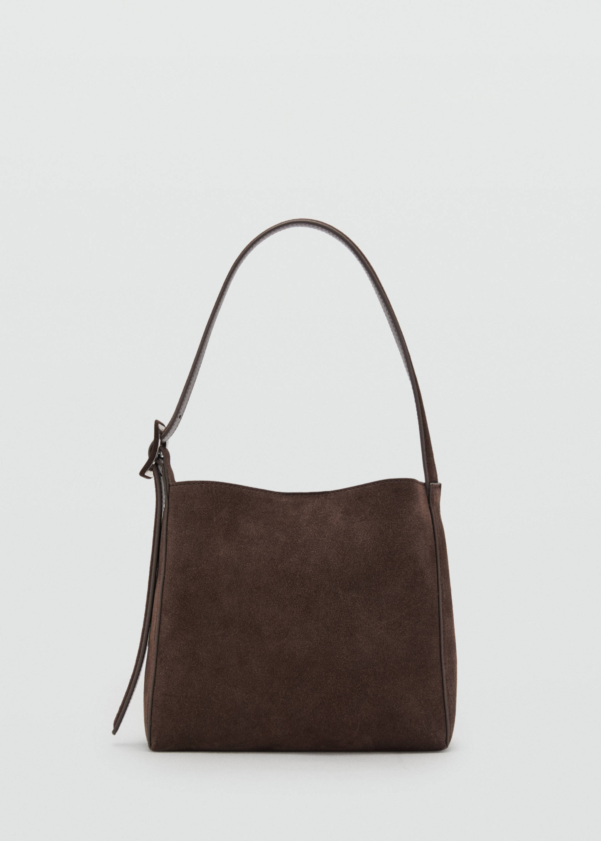 Suede leather shopper bag - Article without model
