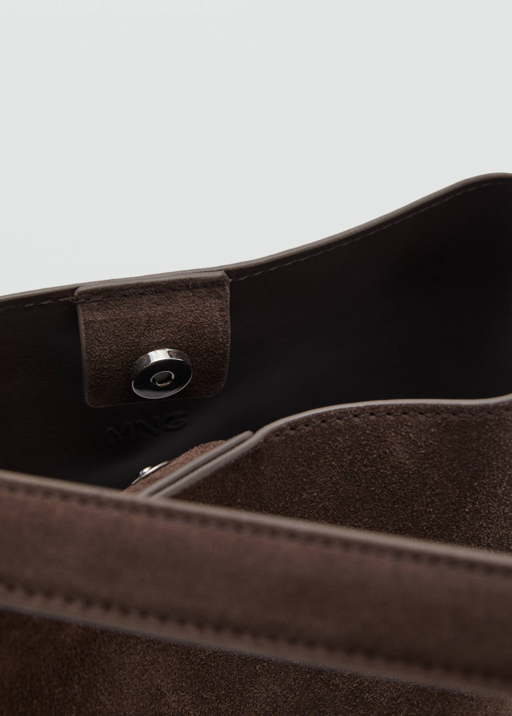 Suede leather shopper bag - Details of the article 2