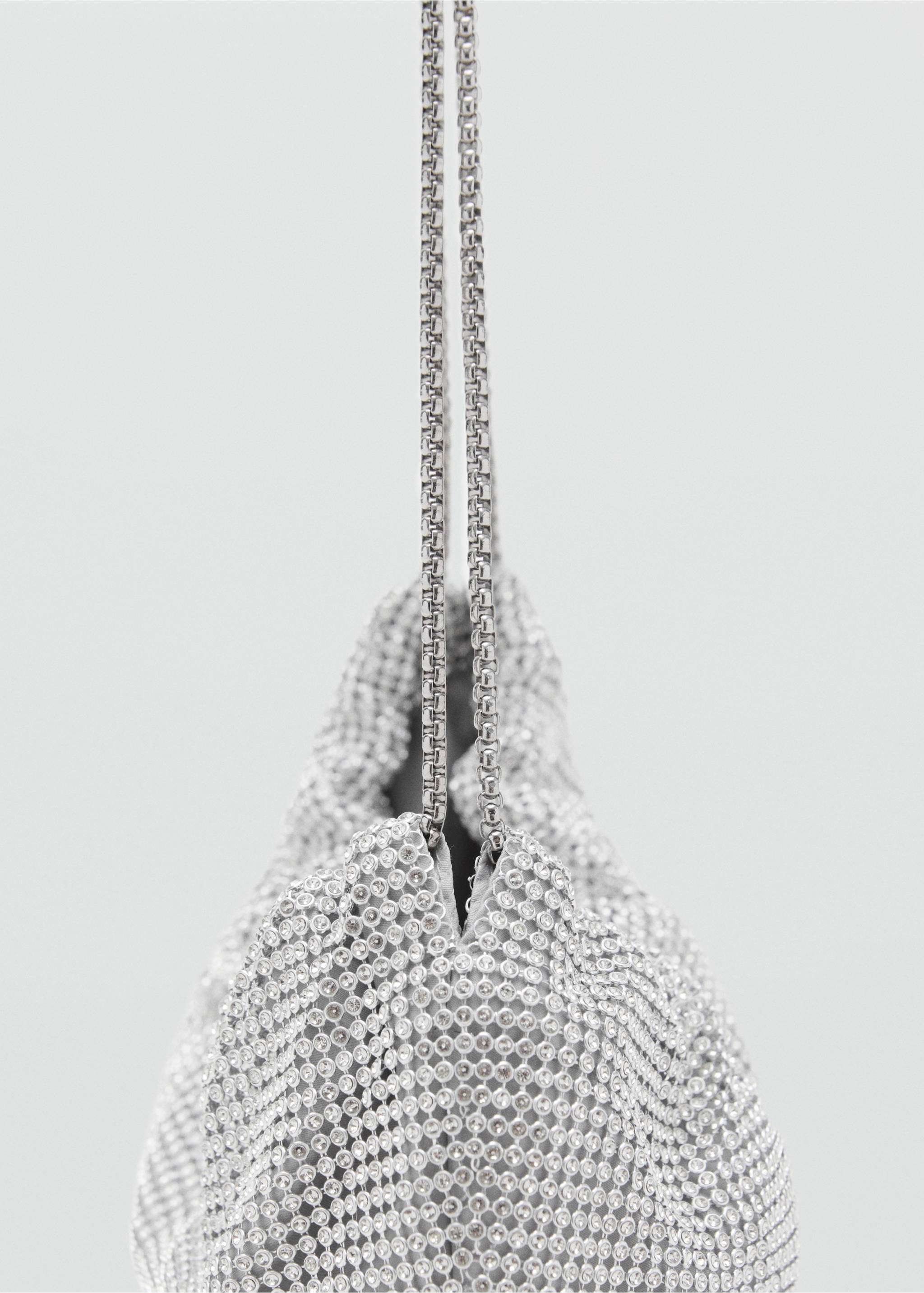 Sac porté épaule strass - Détail de l'article 1, Argent. Ref: 17012923-00.