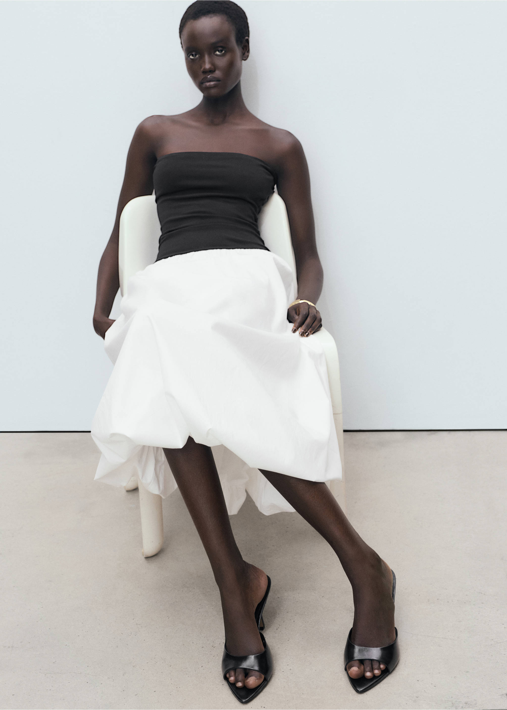 Sandales pointues à talon - Détail de l'article 9, Noir. Ref: 17012924-00.