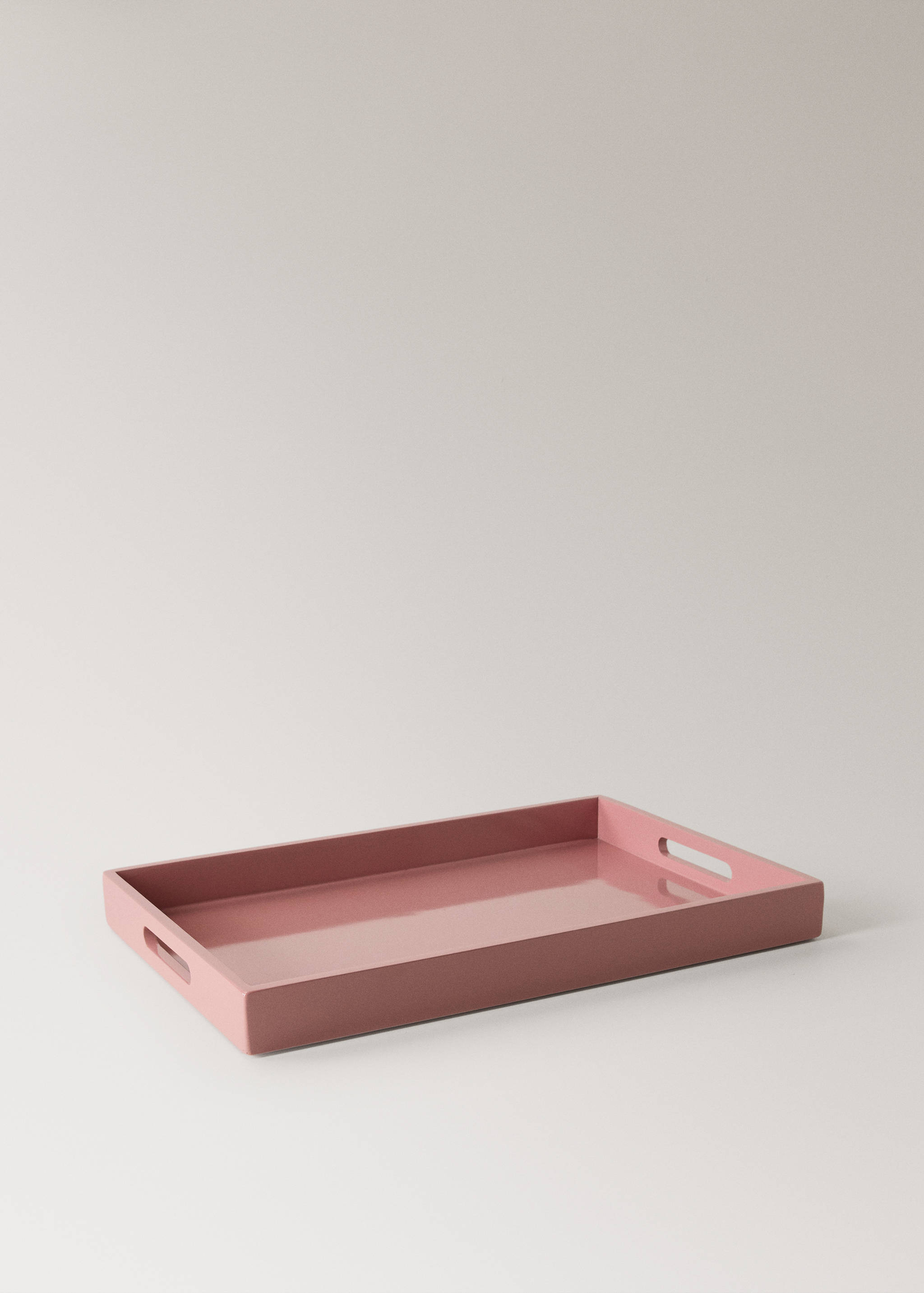 Medium lacquered coloured decorative tray - Details of the article 1