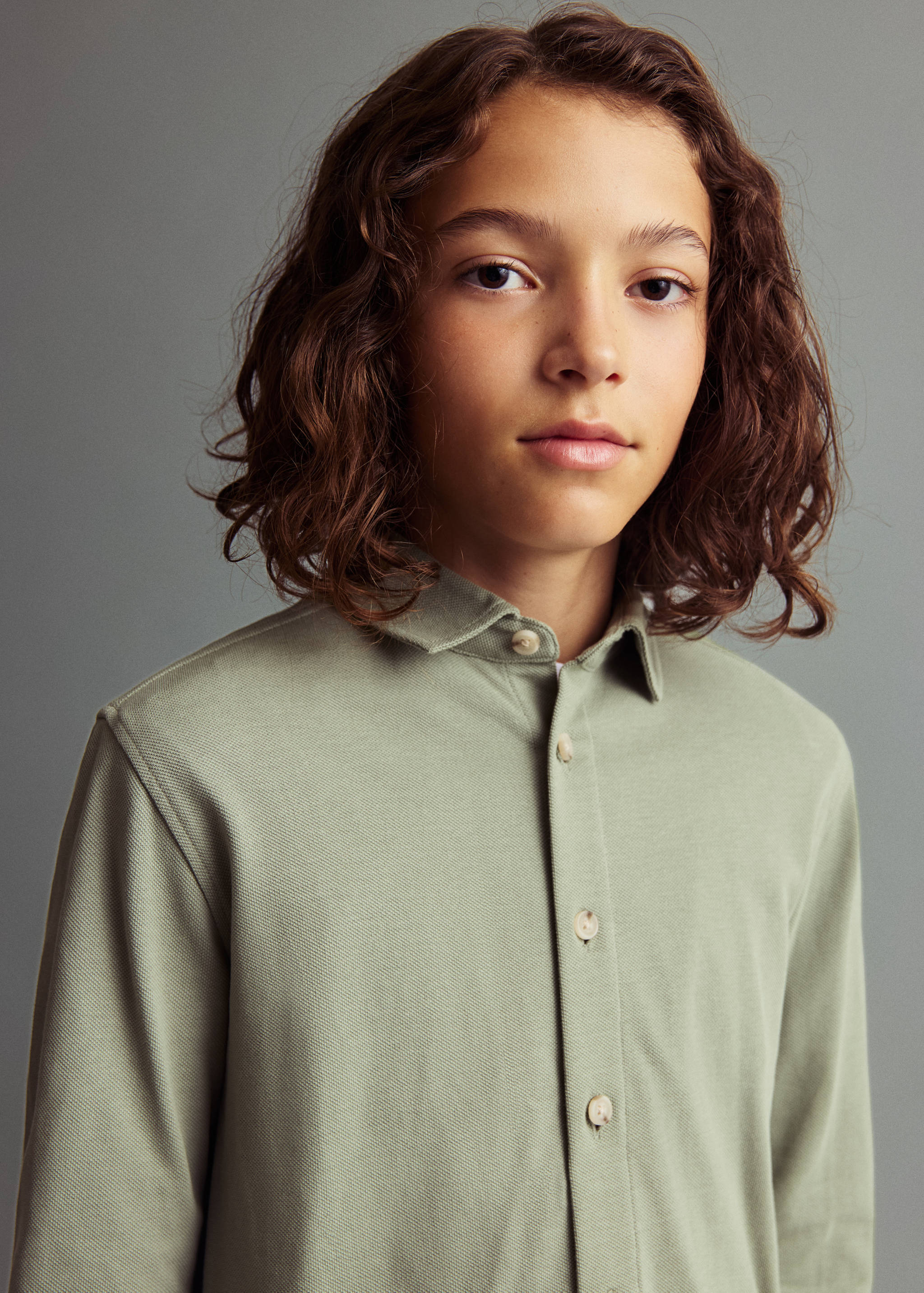 Cotton knit shirt - Medium plane