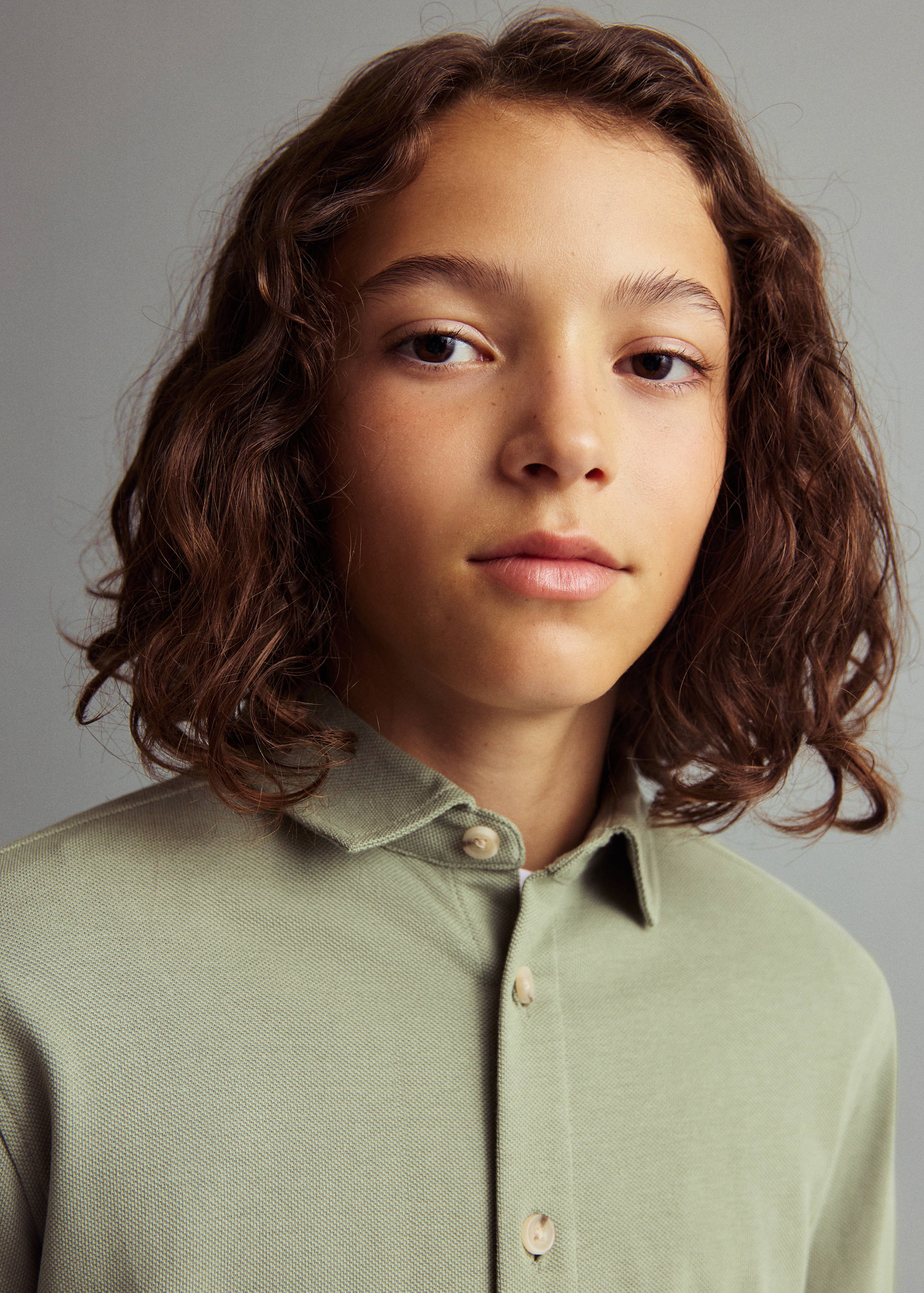 Cotton knit shirt - Details of the article 1