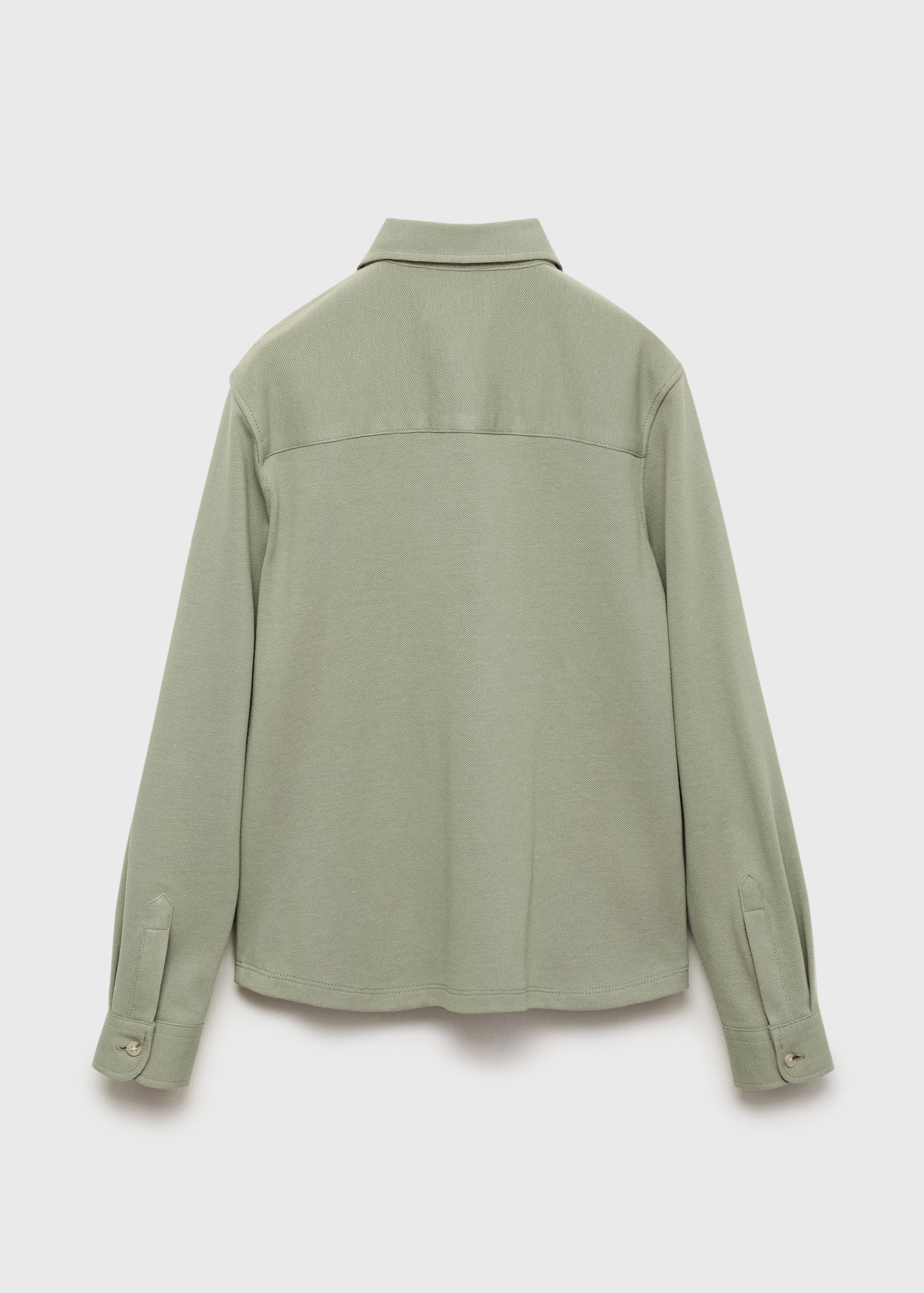 Cotton knit shirt - Reverse of the article